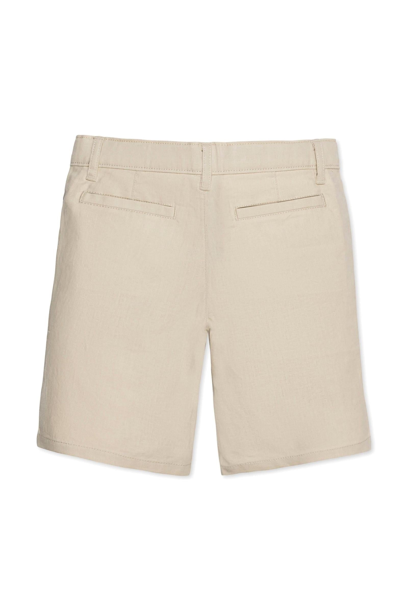 Organic Cotton/Linen Shorts for Boys, Sand, Toddler & Kids