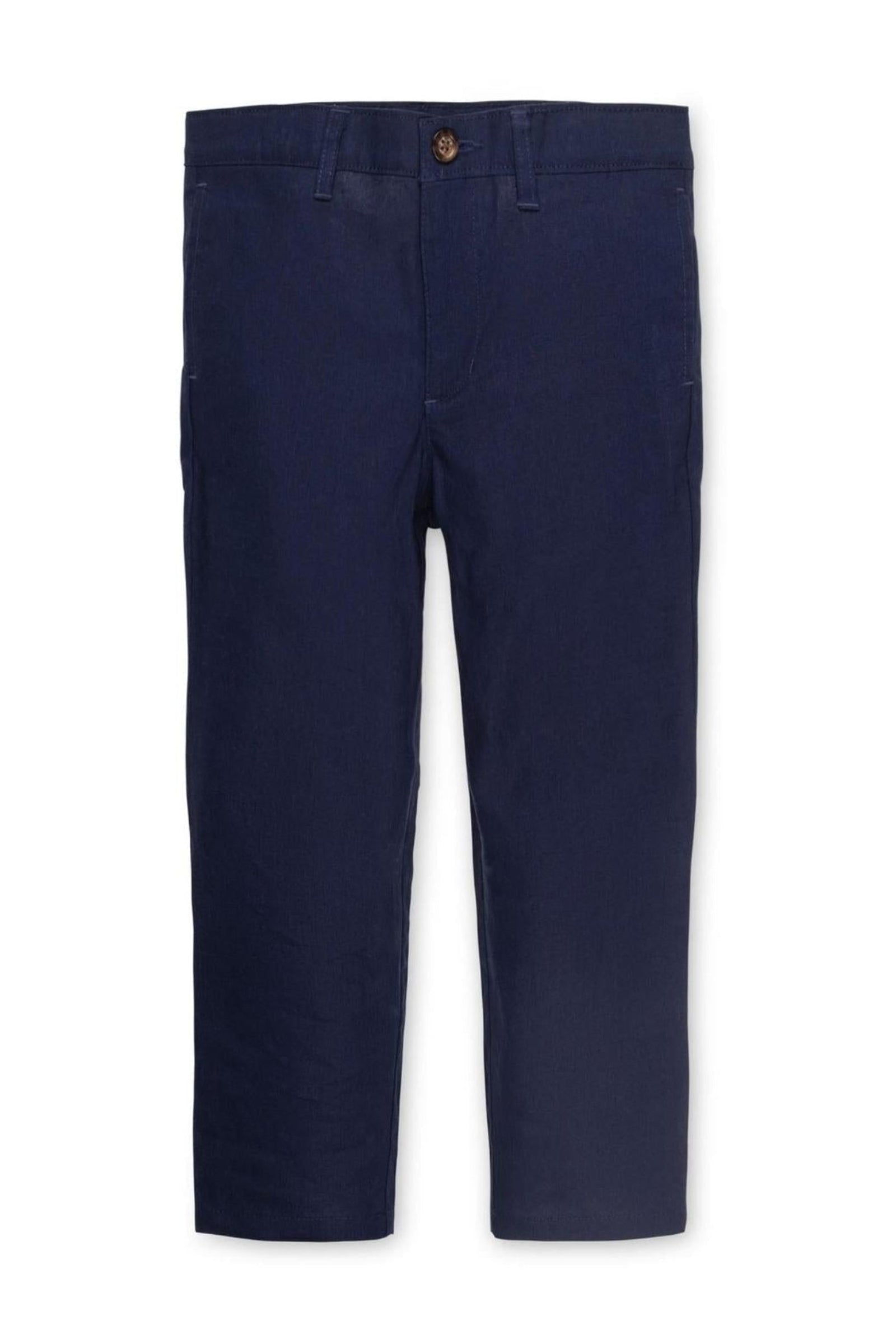 Linen Suit Pant for Baby Boys, Navy