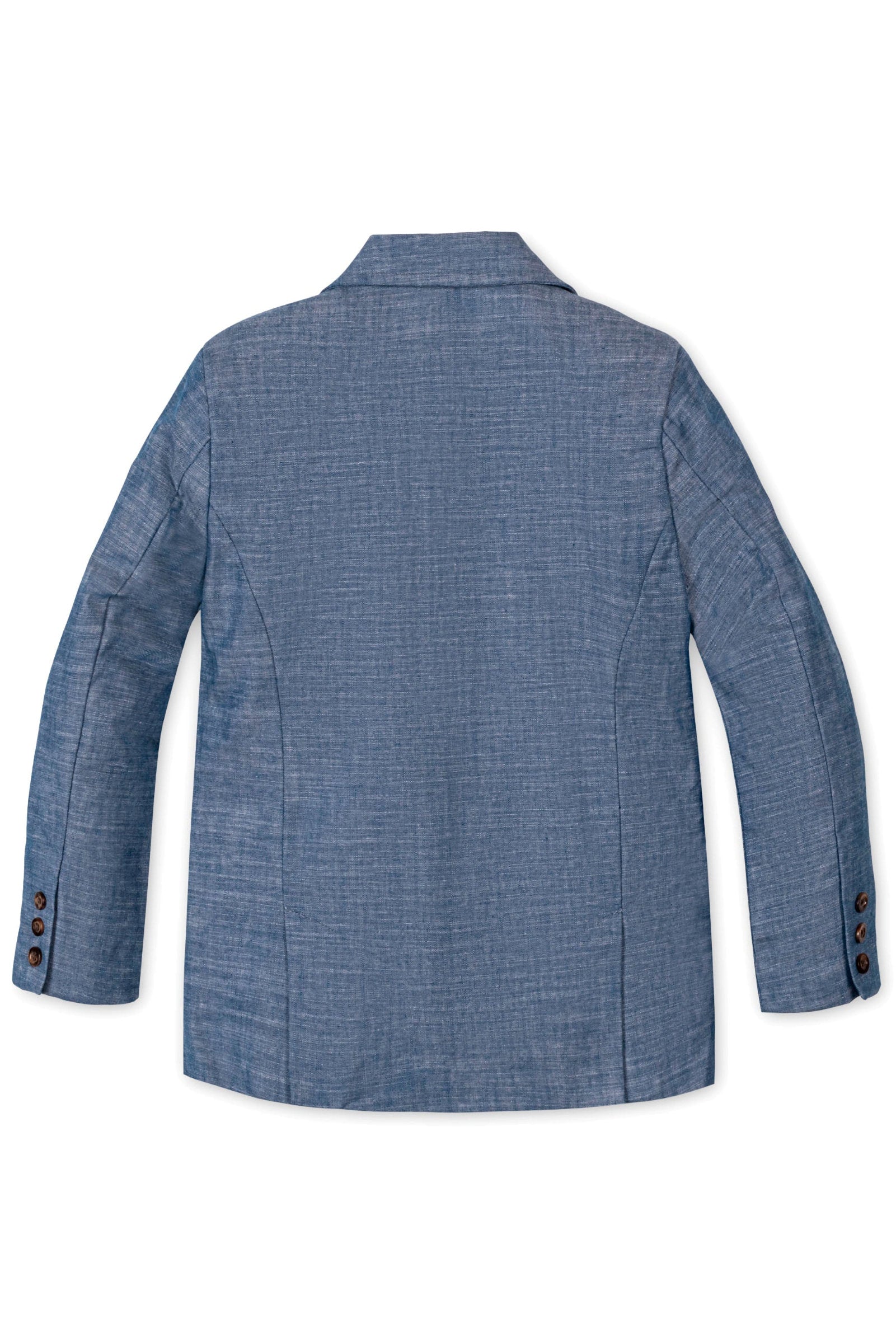 Organic Cotton Chambray Suit Jacket for Boys, Sizes 2T-12