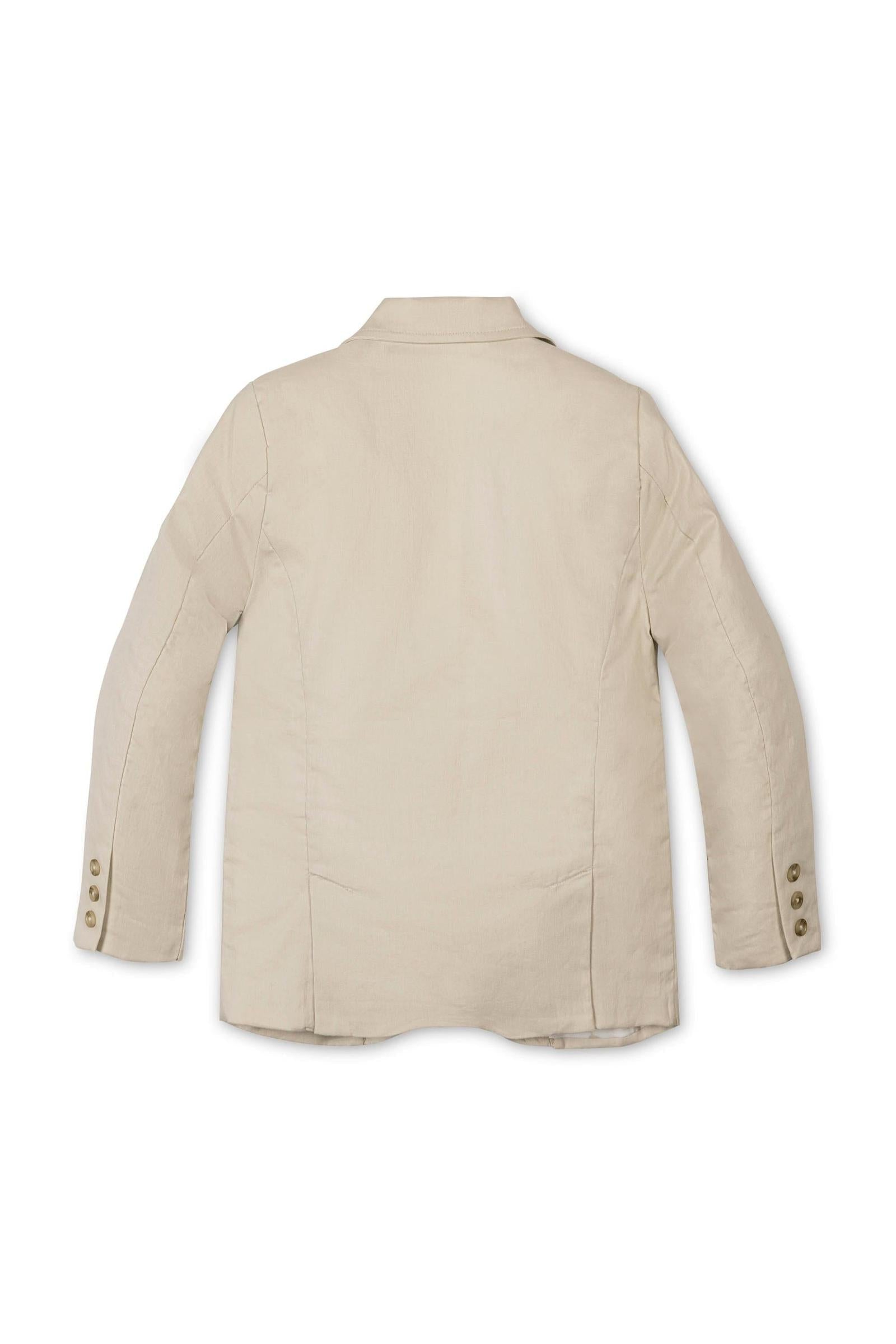 Linen Suit Jacket for Boys, Beige, Sizes 2T-12