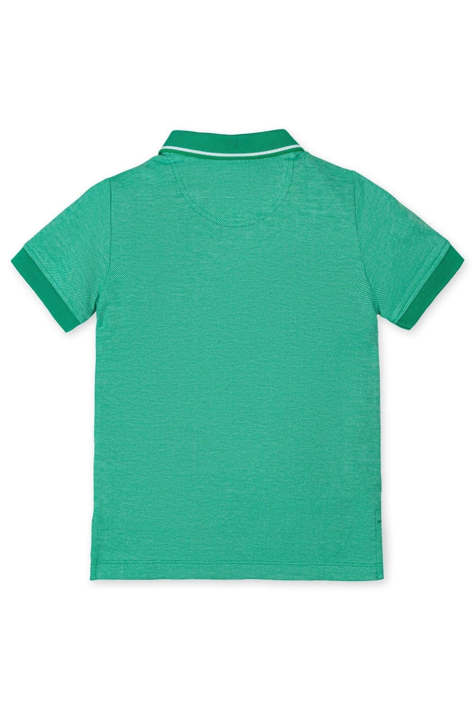 Organic Cotton Pique Polo Shirt for Boys, Kelly Green, Sizes 2T-18