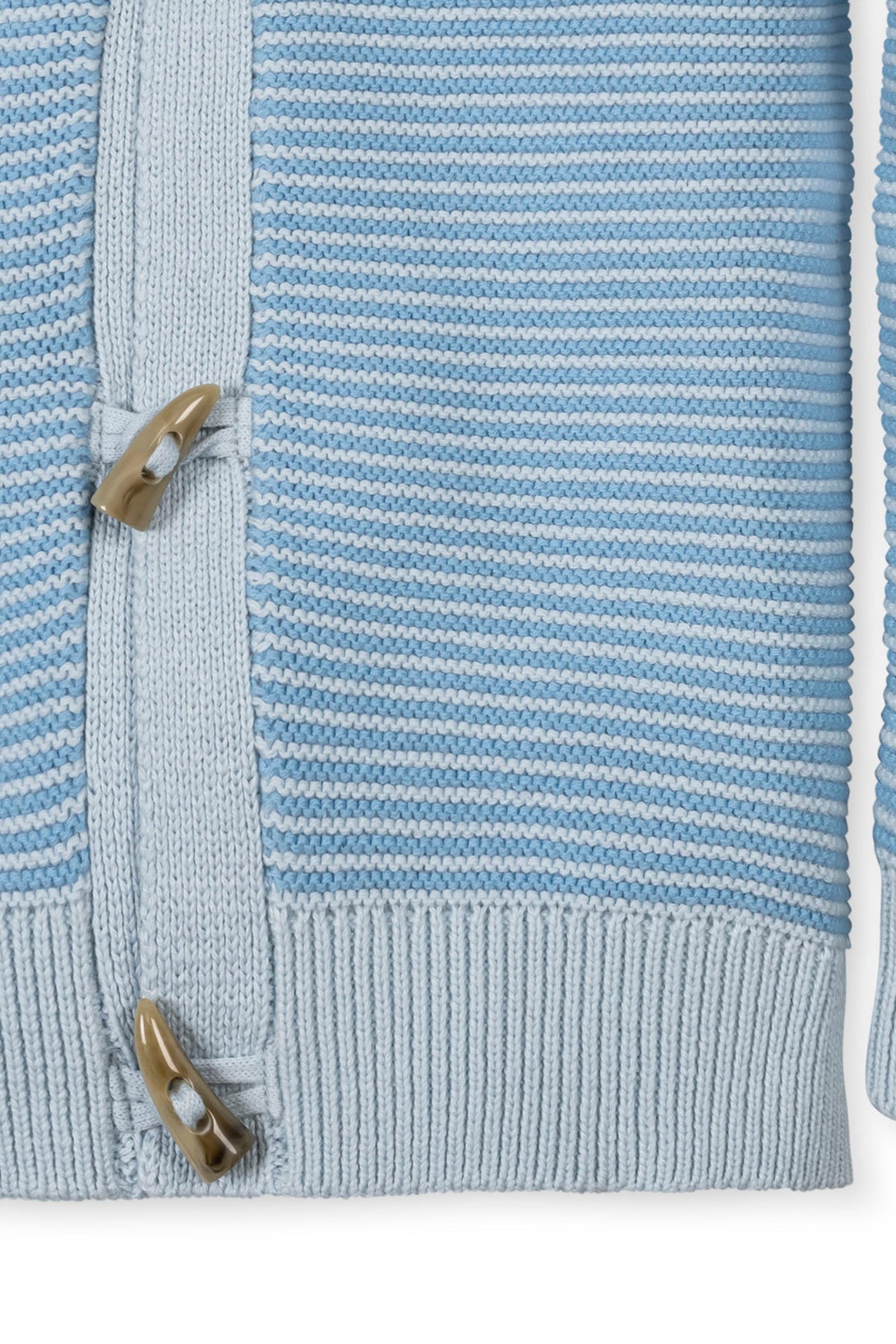 Organic Cotton Shawl Collar Cardigan for Boys, Bluebell, Sizes 2T-18