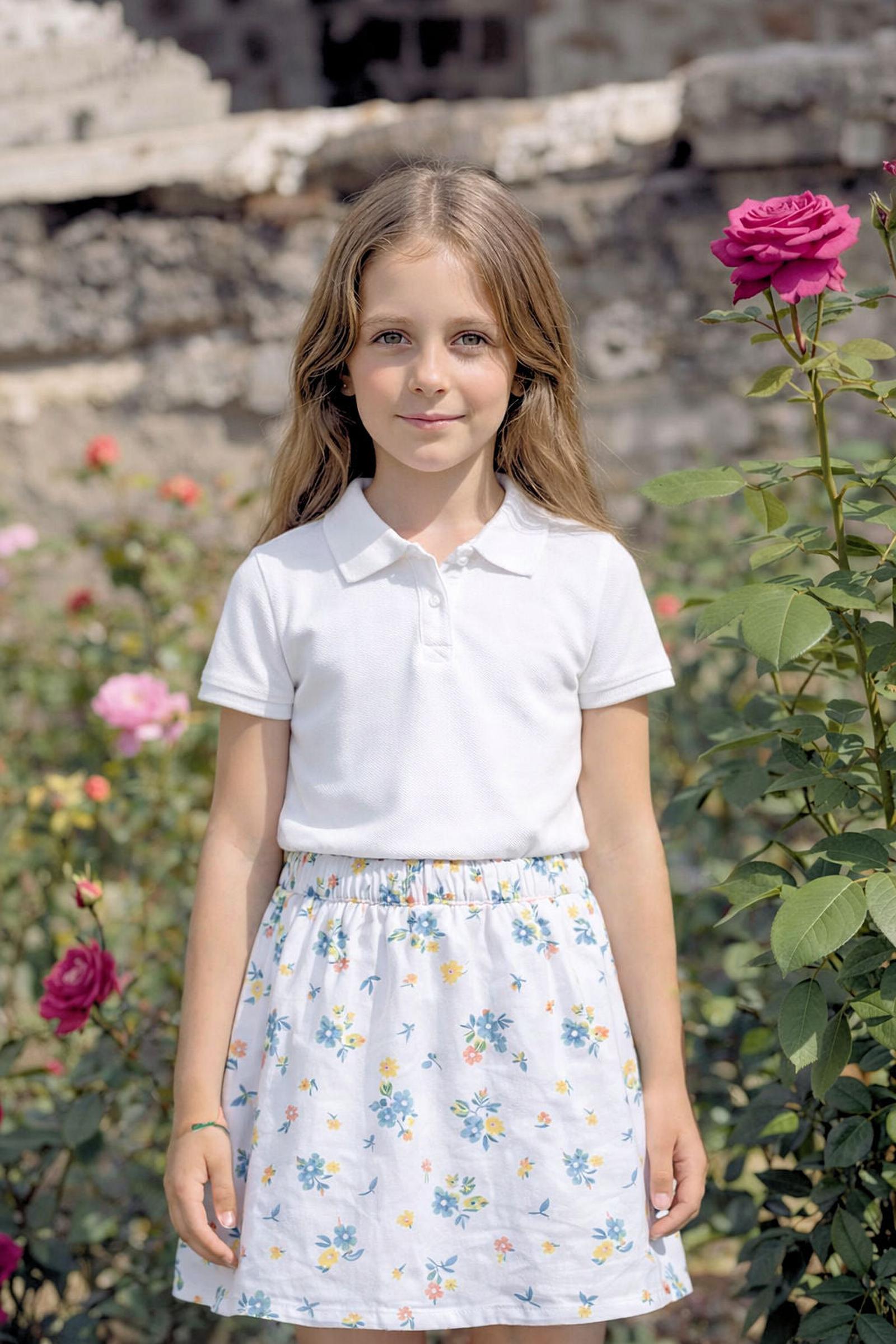 Organic Cotton Printed Knit Skort, Sunlit Multi Floral, Sizes 2T-12