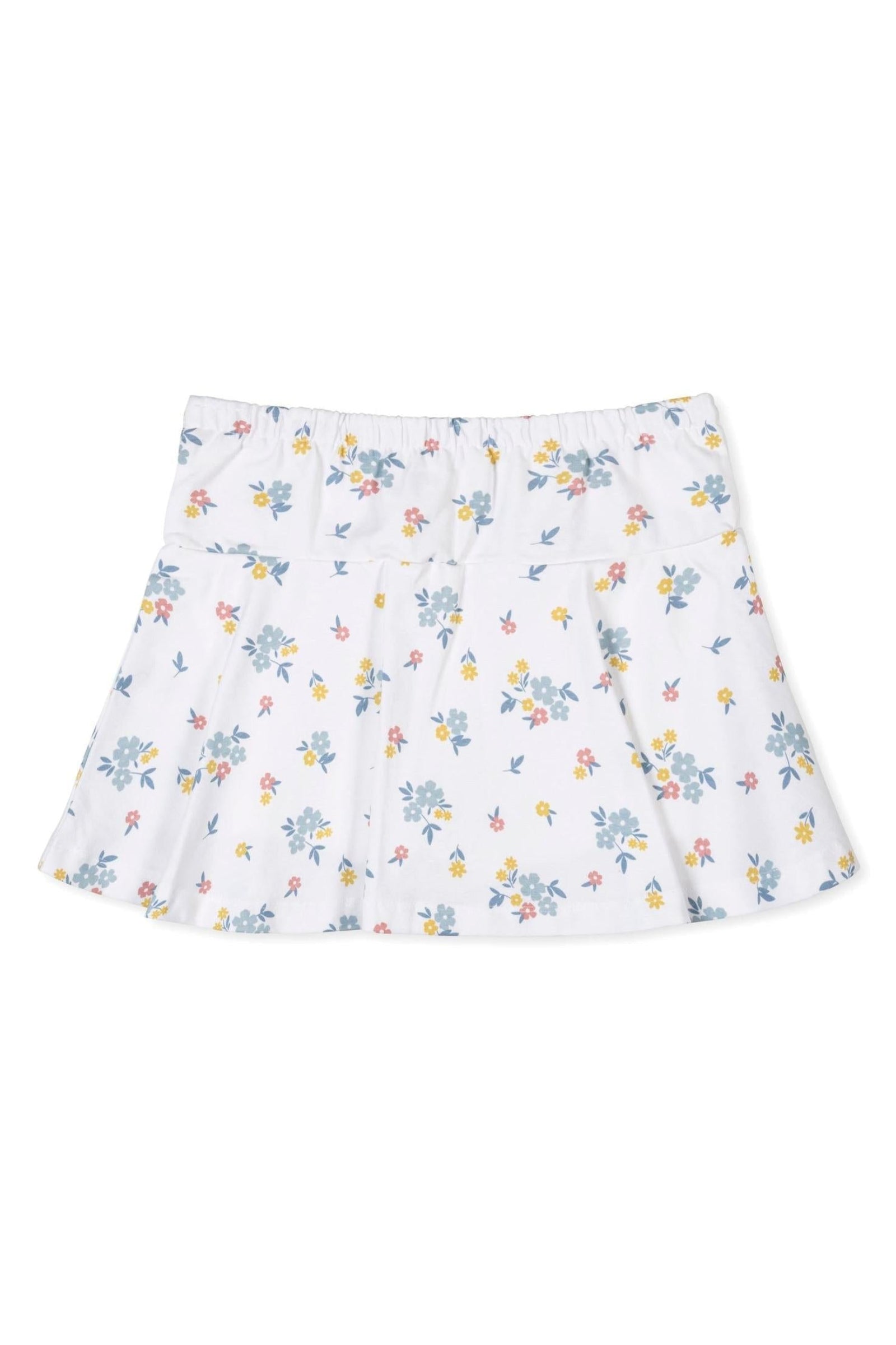 Organic Cotton Printed Knit Skort, Sunlit Multi Floral, Sizes 2T-12