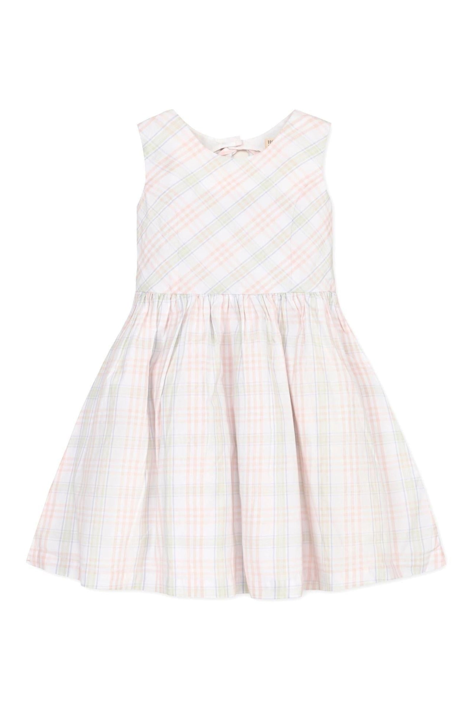 Organic Cotton Button Back Party Dress, Chateau Plaid, Toddler & Kids