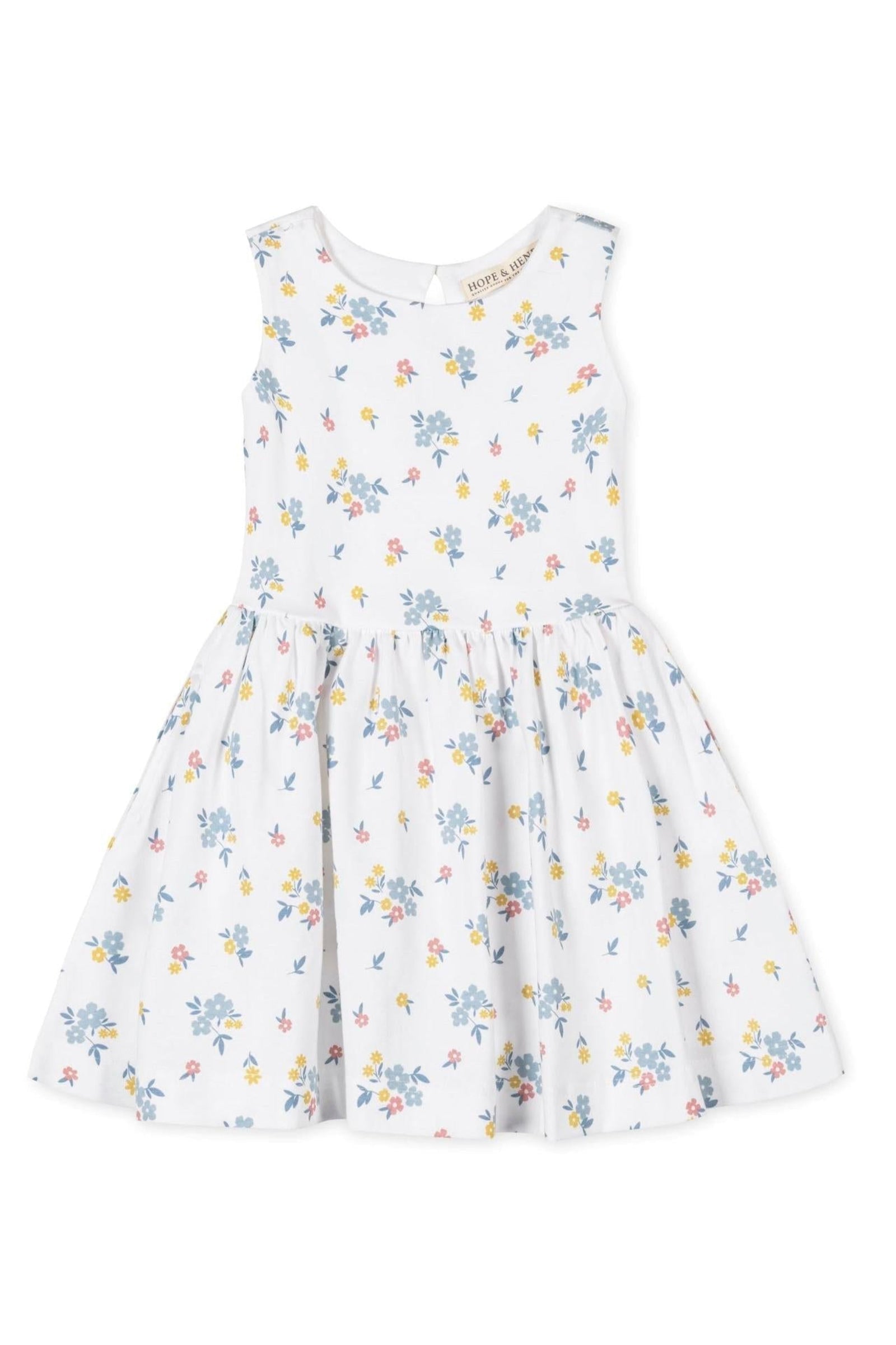 Organic Cotton Knit Tank Dress, Sunlit Multi Floral, Sizes 2T-12
