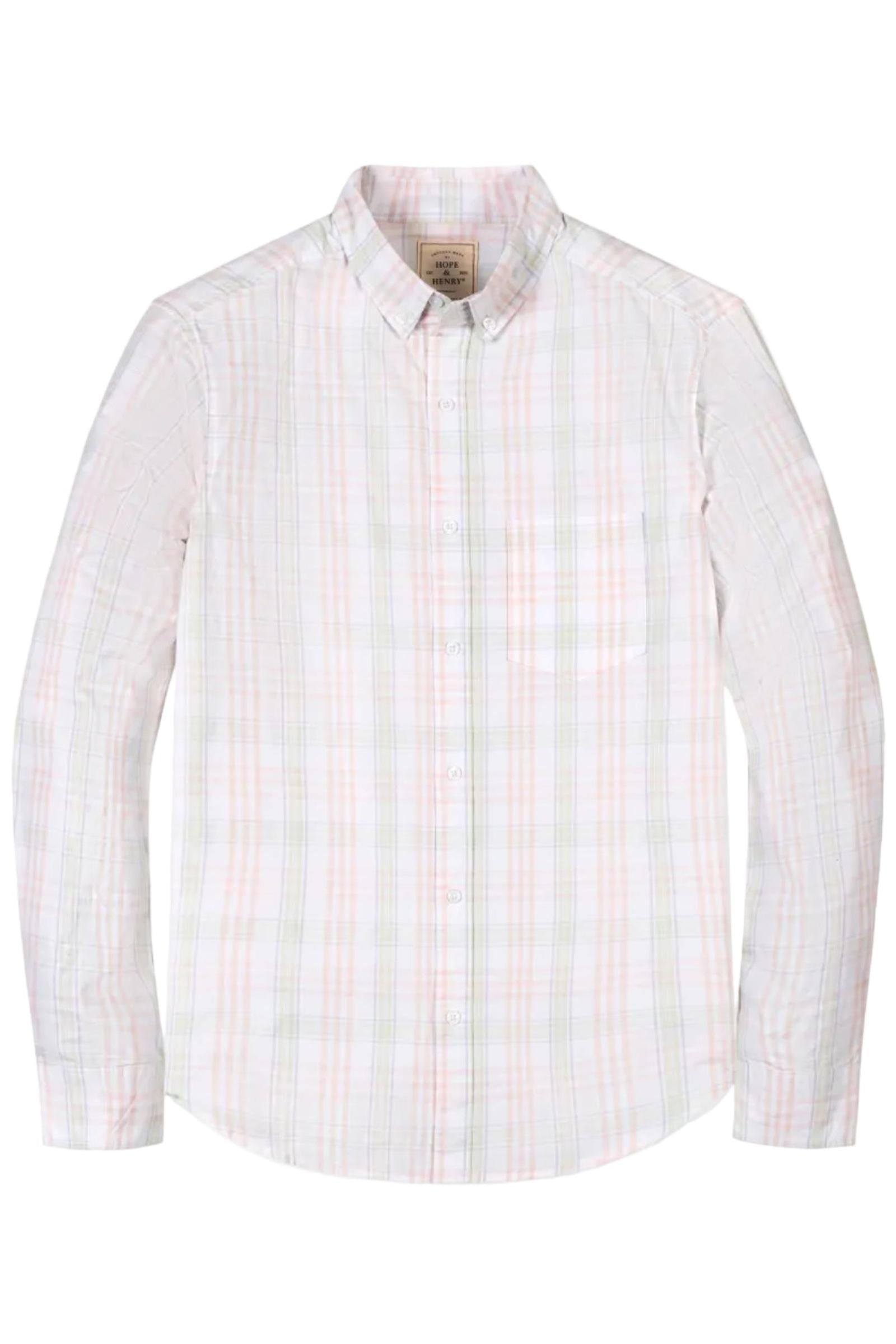 Organic Cotton Stretch Poplin Shirt, Chateau Plaid, Men, Family Matching Outfits