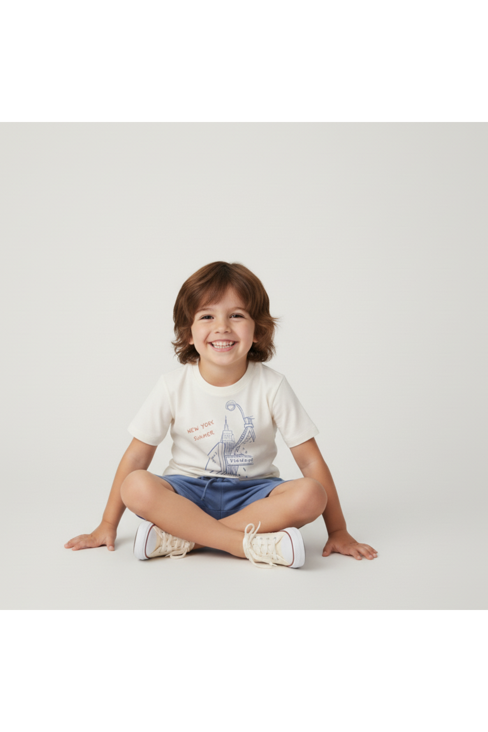 Organic Graphic Tee & Shorts Set - New York