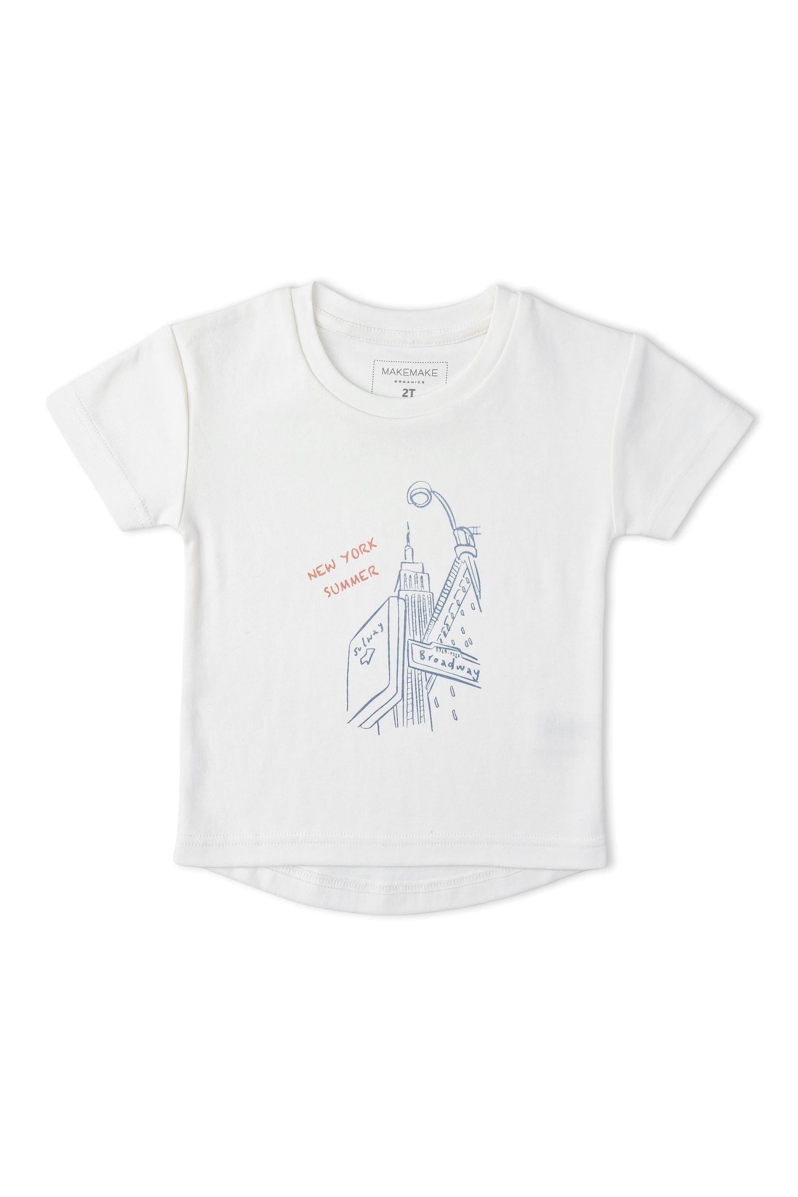 Organic Graphic Tee & Shorts Set - New York