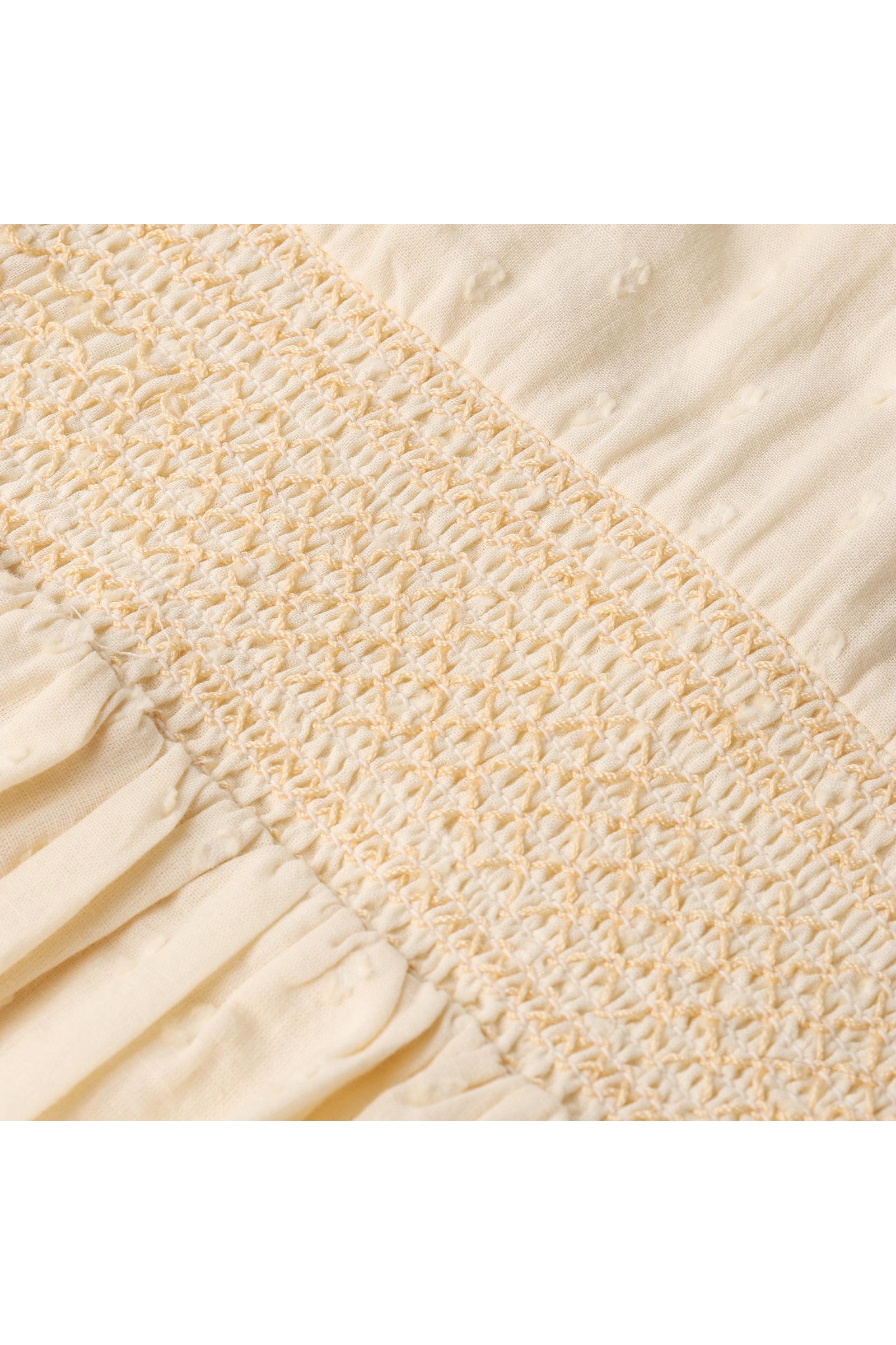 Organic Smocked Collar Dress - Butter Yellow