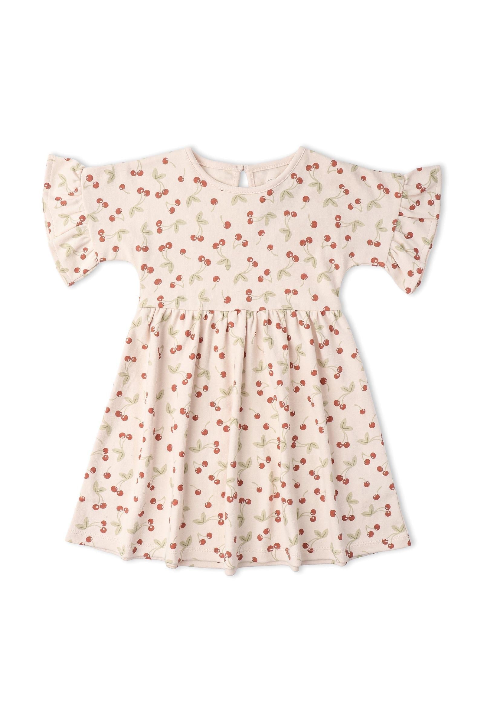Organic Dolman Sleeve Dress - Cherry