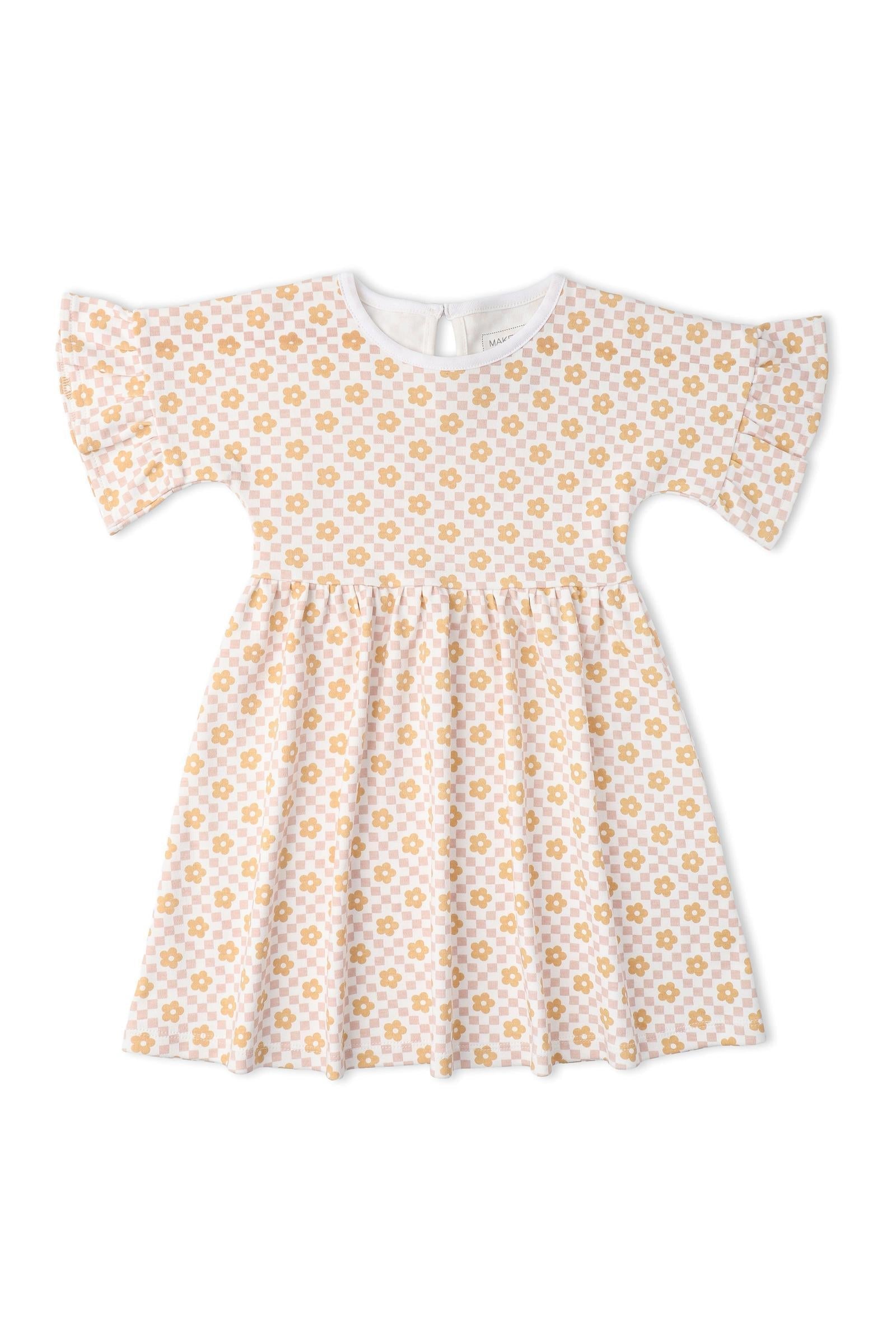 Organic Dolman Sleeve Dress - Pop Floral