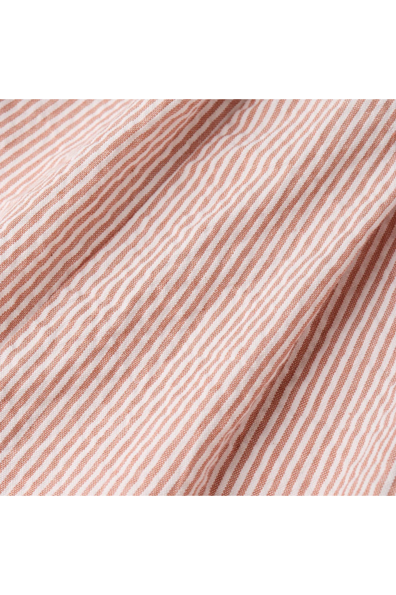 Organic Cross Back Dress - Coral Stripes