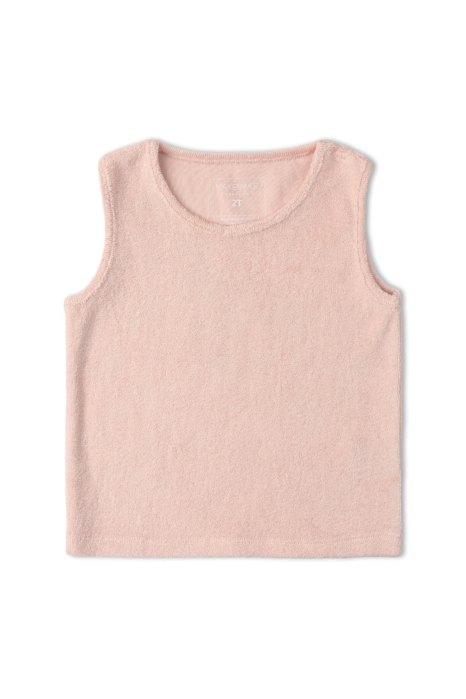Organic Sleeveless Tee & Shorts Set - Blush