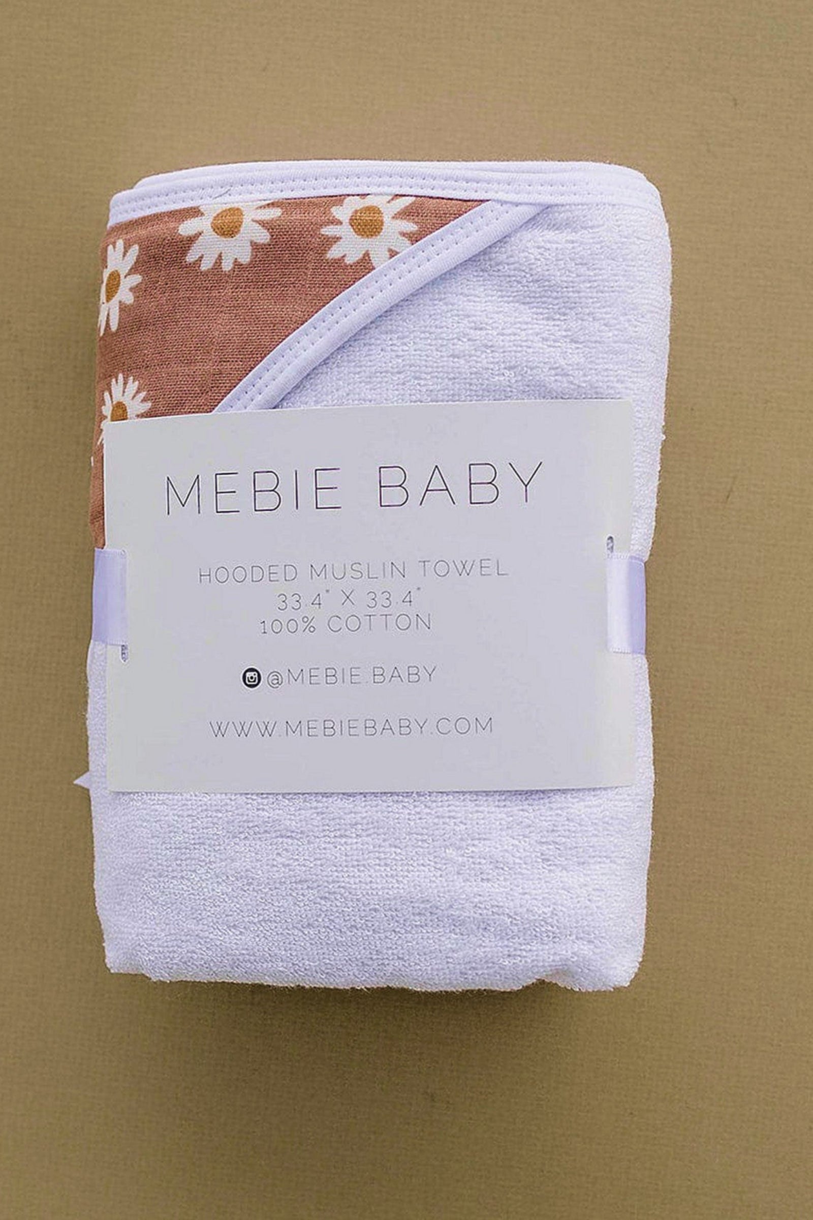 Daisy Dream Muslin Hooded Towel, 100% Cotton, Baby Essentials
