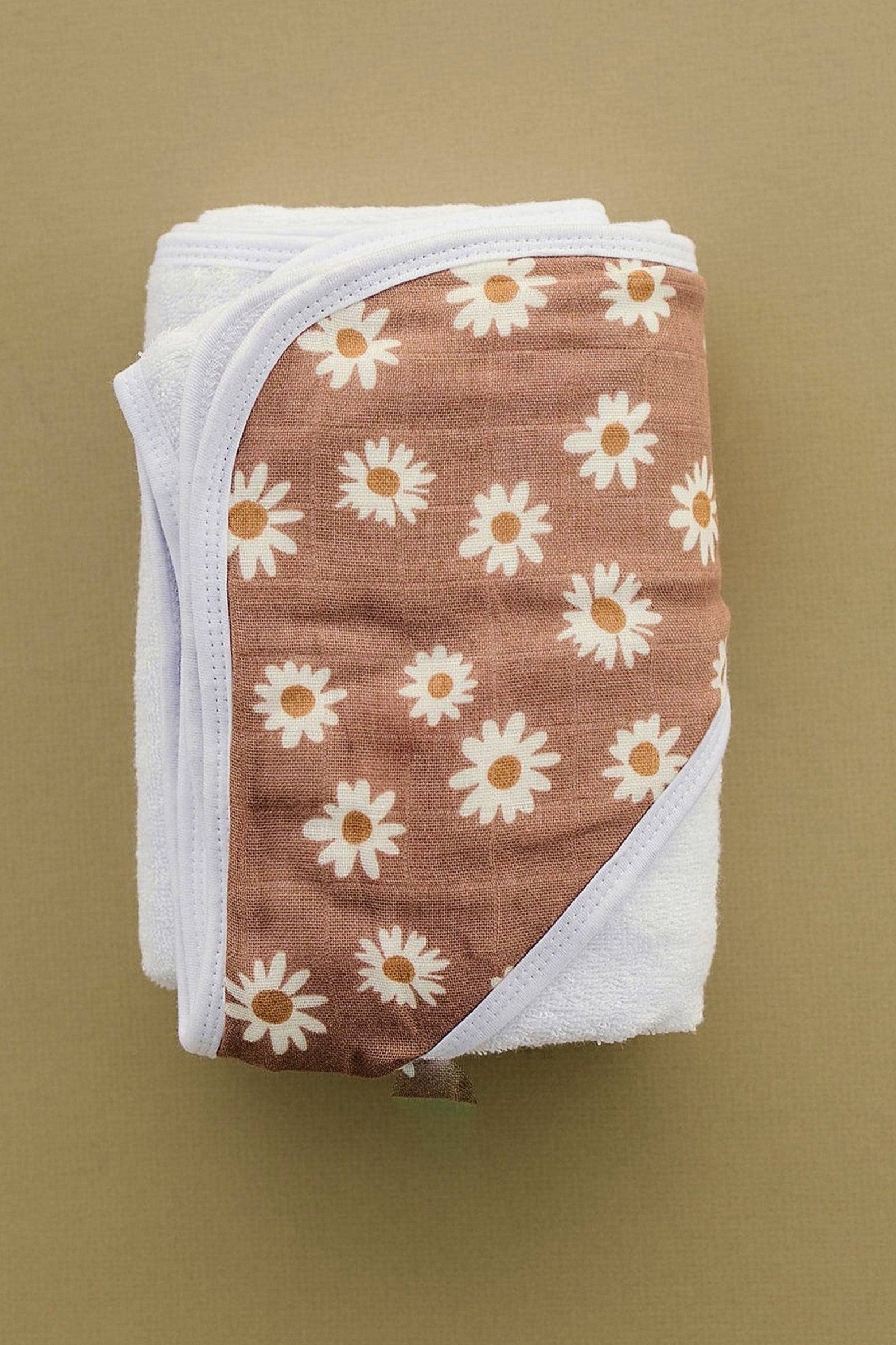Daisy Dream Muslin Hooded Towel, 100% Cotton, Baby Essentials