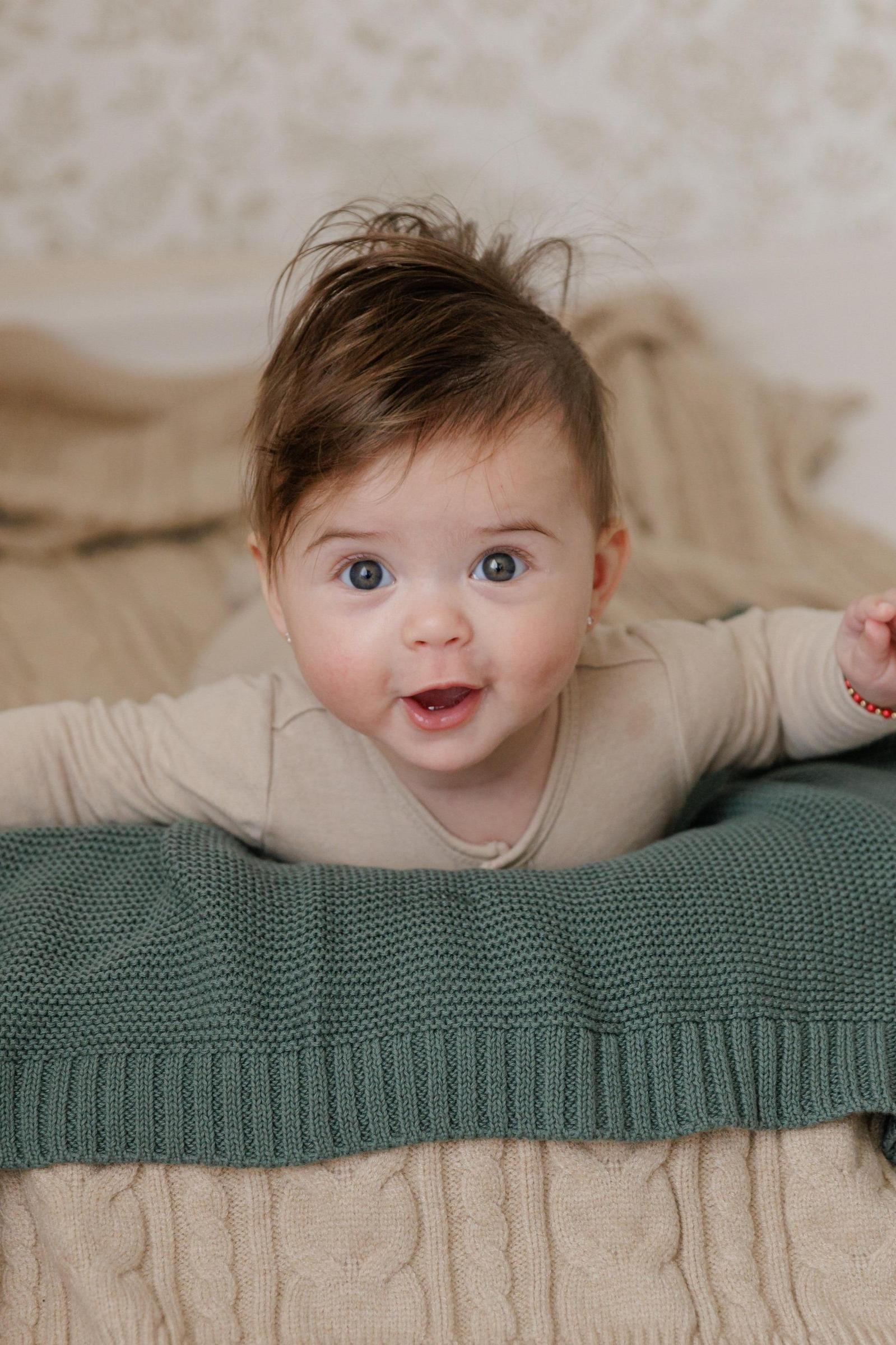 Heritage Knit - 100% Organic Cotton Luxury Knit Baby Swaddle Blanket
