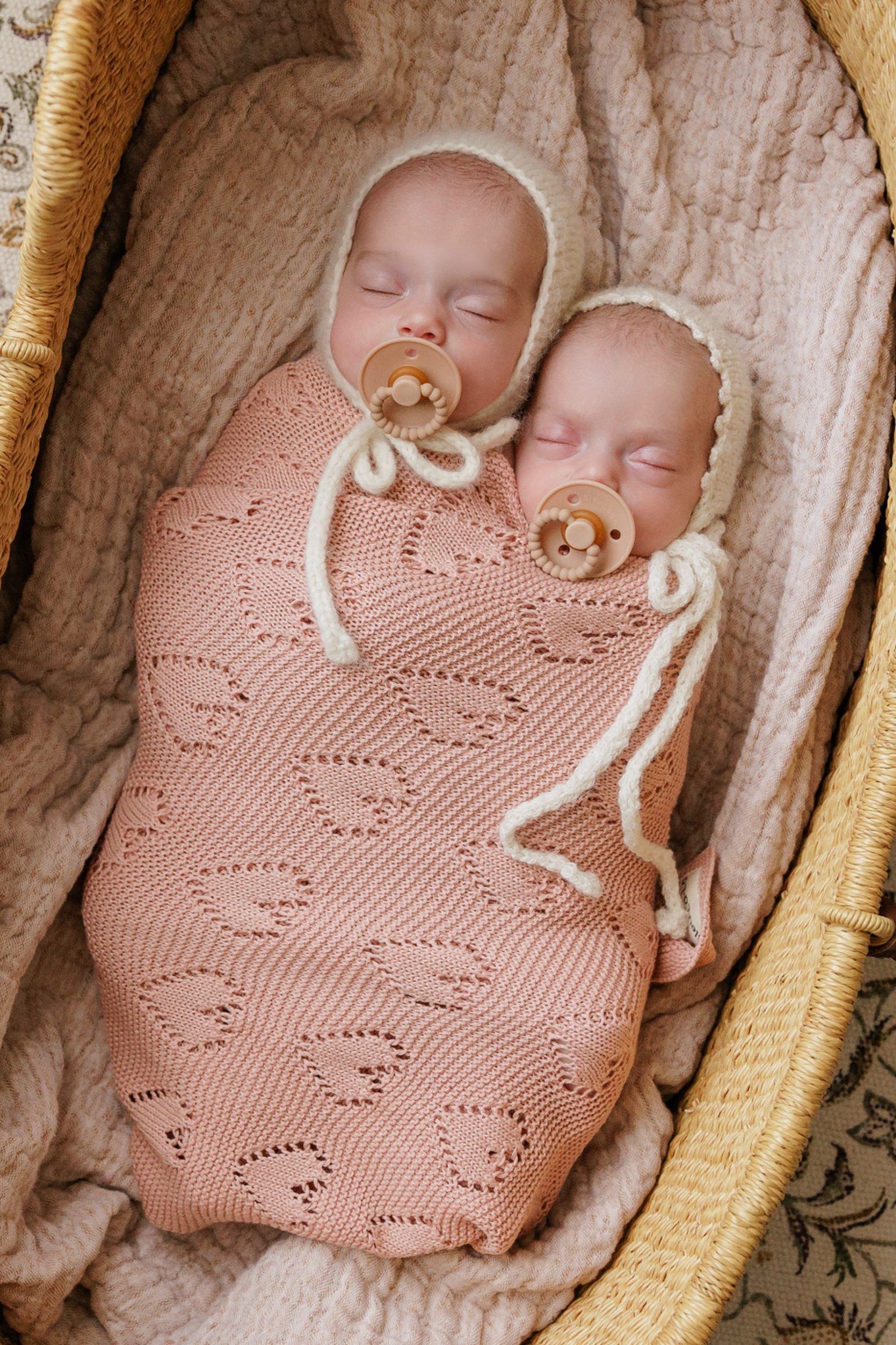 Knit Heart Luxury Swaddle Blanket, 100% OEKO Tex Pima Cotton