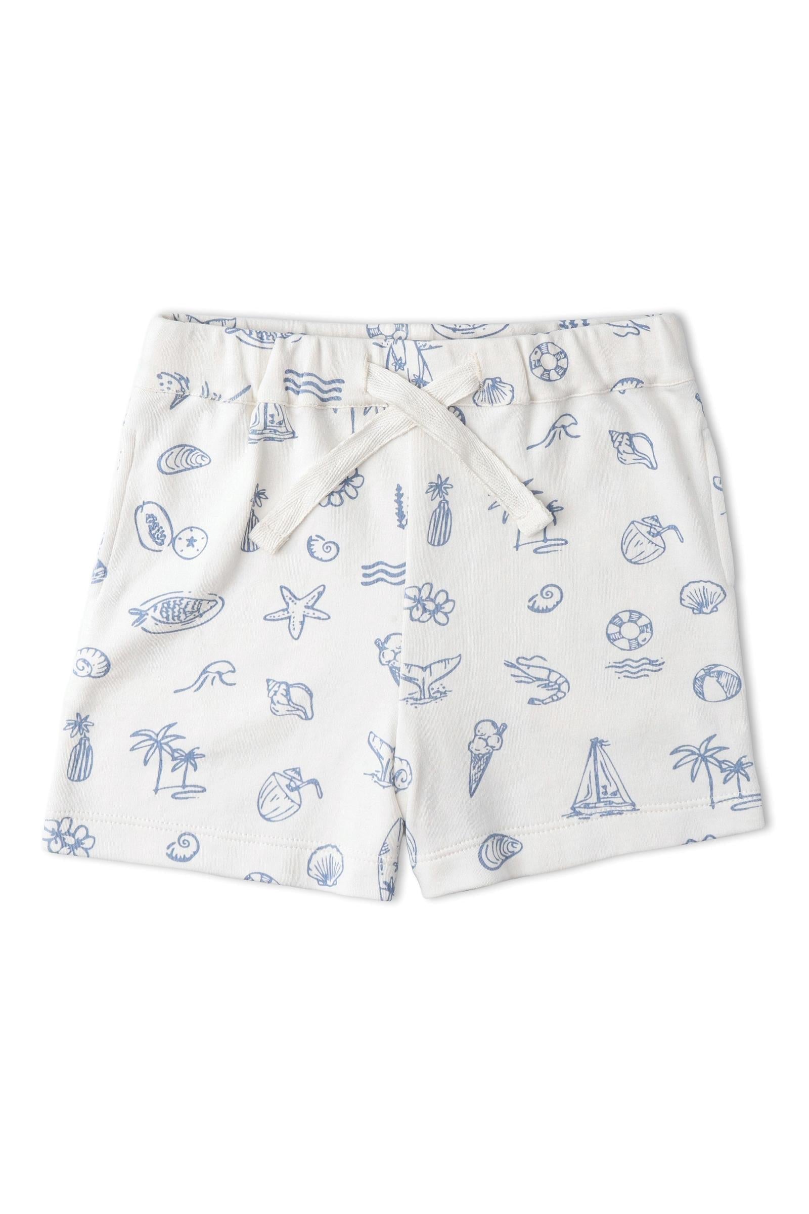 Organic Tee & Shorts Set - Coastal