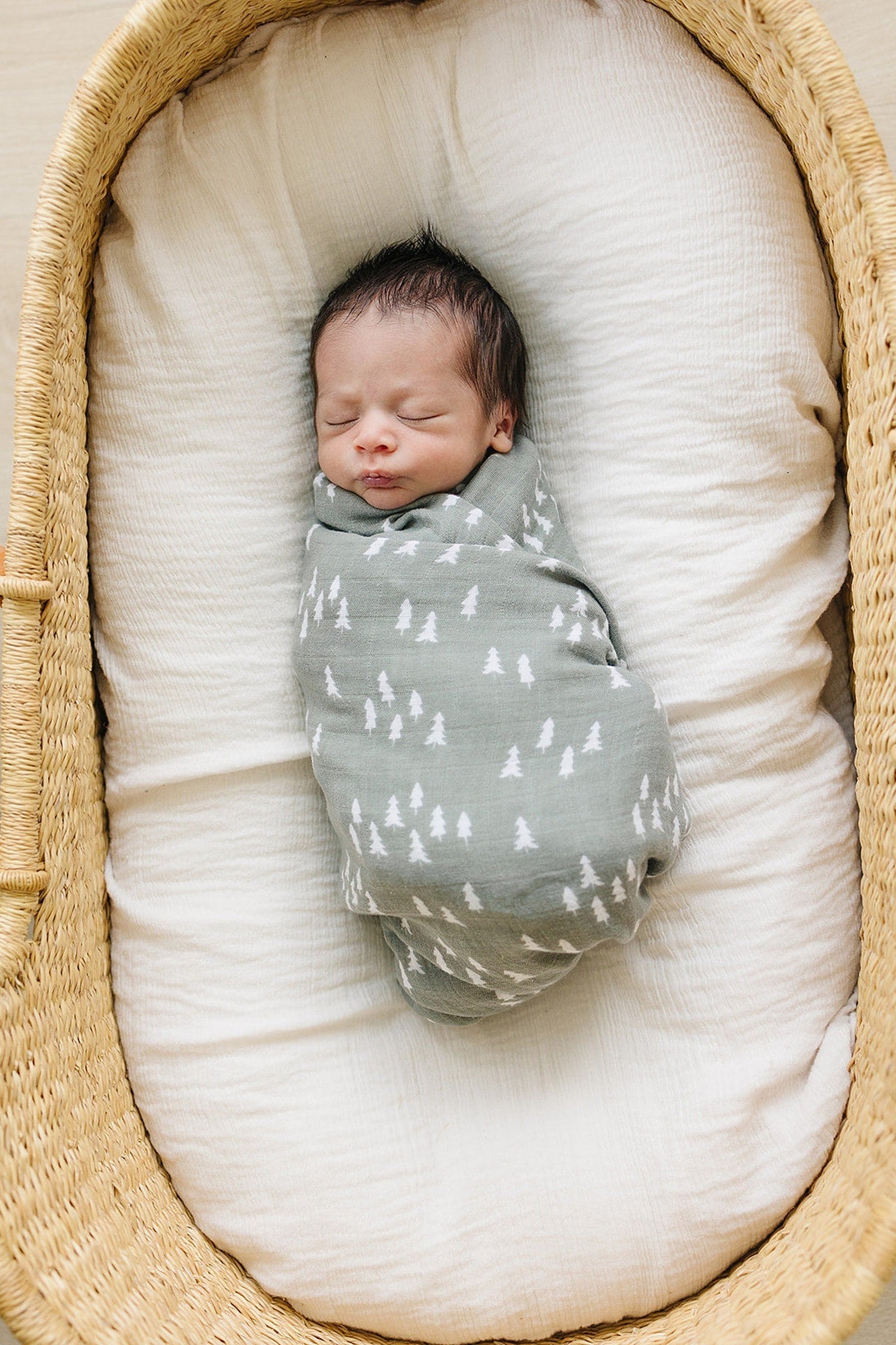 Pines Muslin Swaddle Blanket, 100% Cotton, Baby Essentials