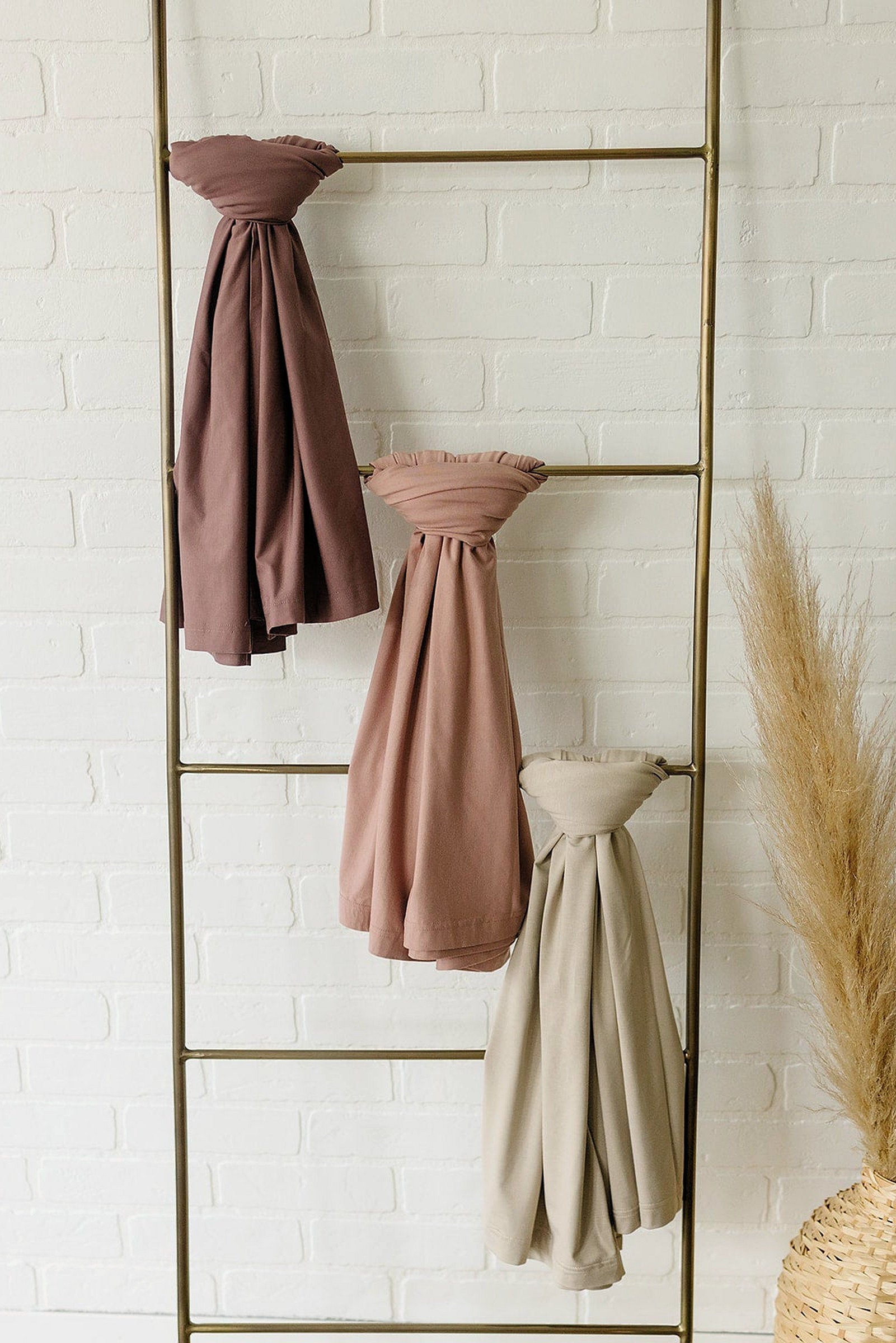 Dusty Rose Stretch Swaddle Blanket, Bamboo, Baby Essentials