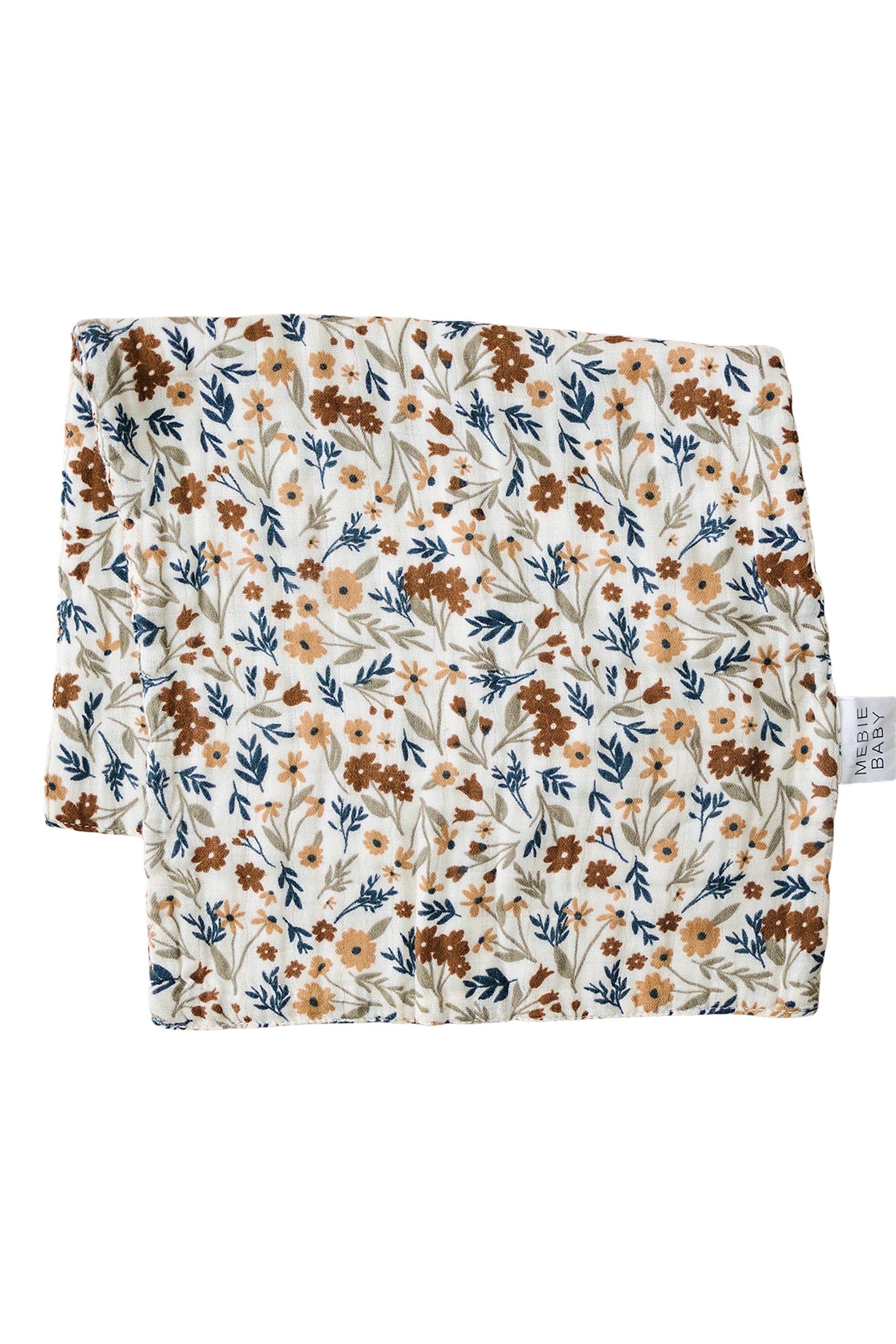 Harvest Floral Muslin Burp Cloth, 100% Cotton, Baby Essentials