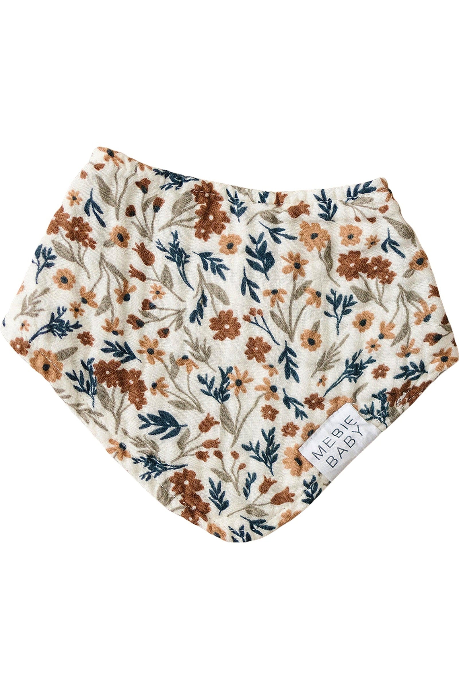 Harvest Floral Muslin Bib, 100% Cotton, Baby Essentials