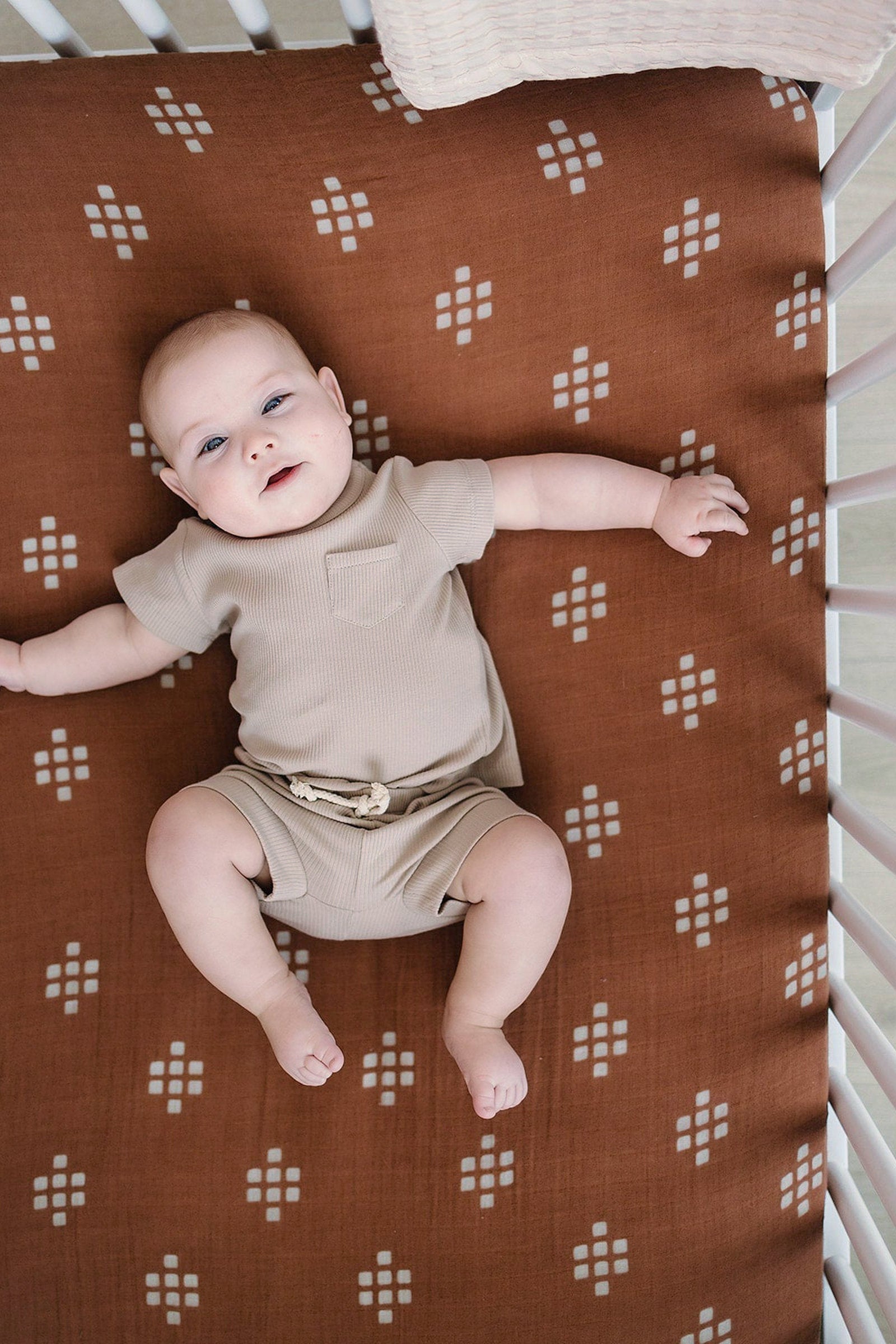 Chestnut Textiles Muslin Crib Sheet, 100% Cotton, Baby Essentials