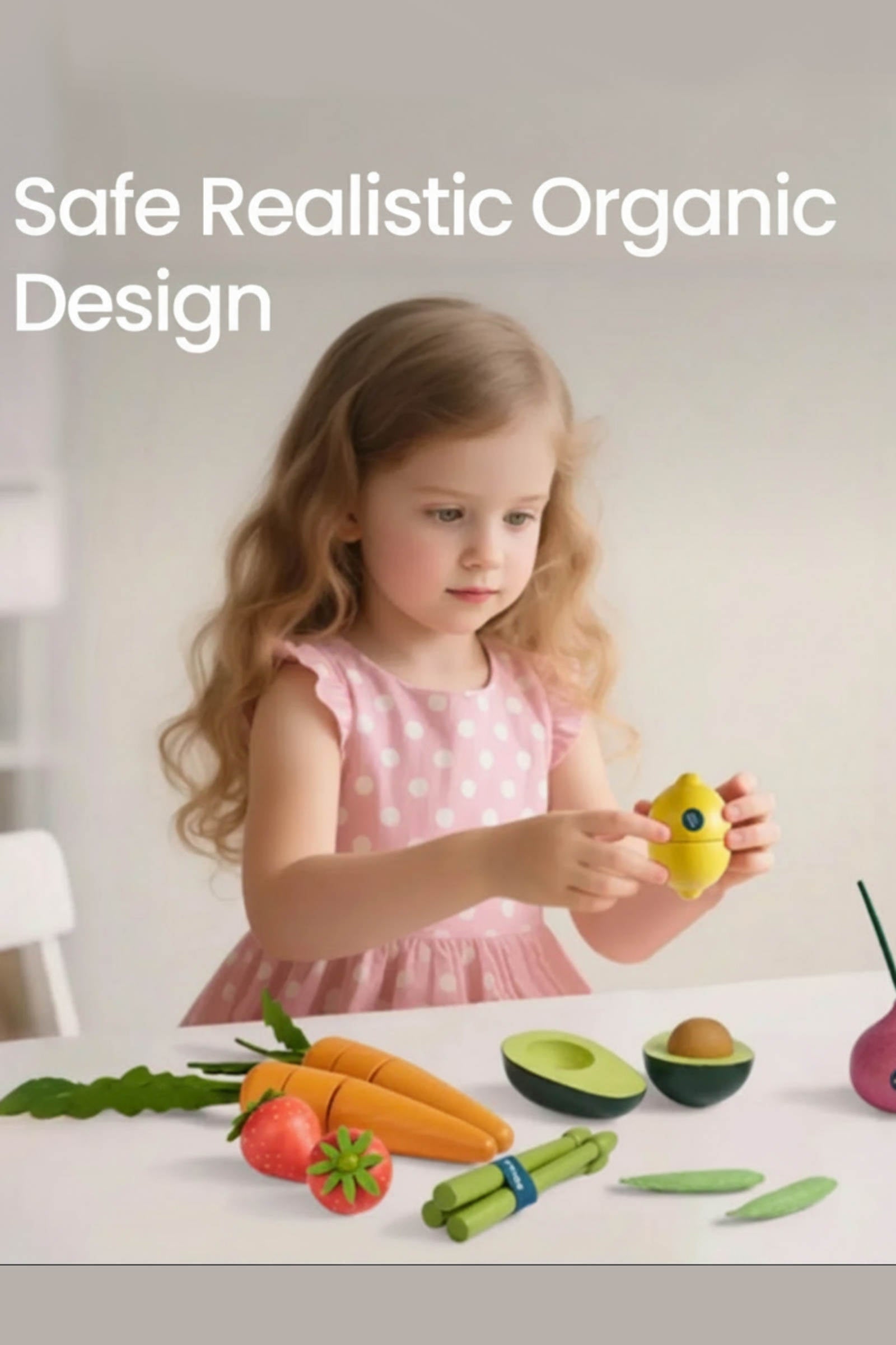 Organic Wooden Fruit & Vegetable Play Food Set