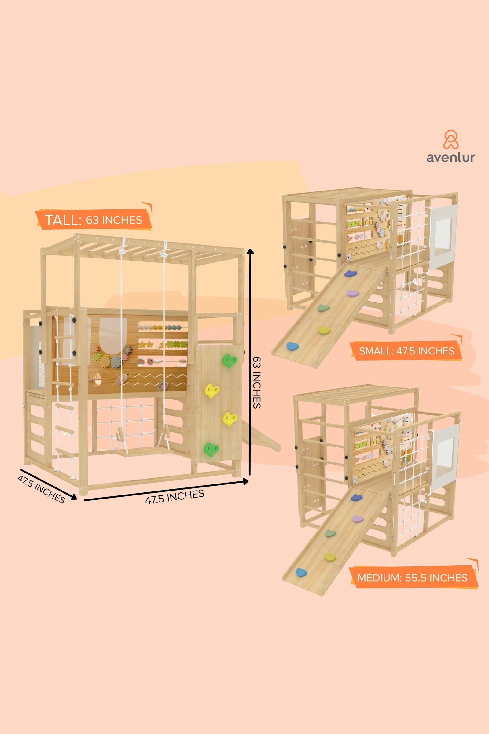 Alpine Adventure Play Gym, Indoor, Climber, Slide & Kids Activity Playset