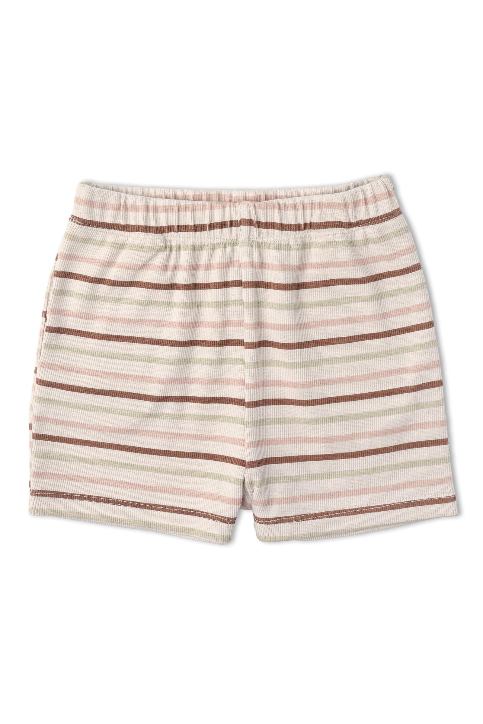 Organic Tank Top & Shorts Set - Terra Stripes