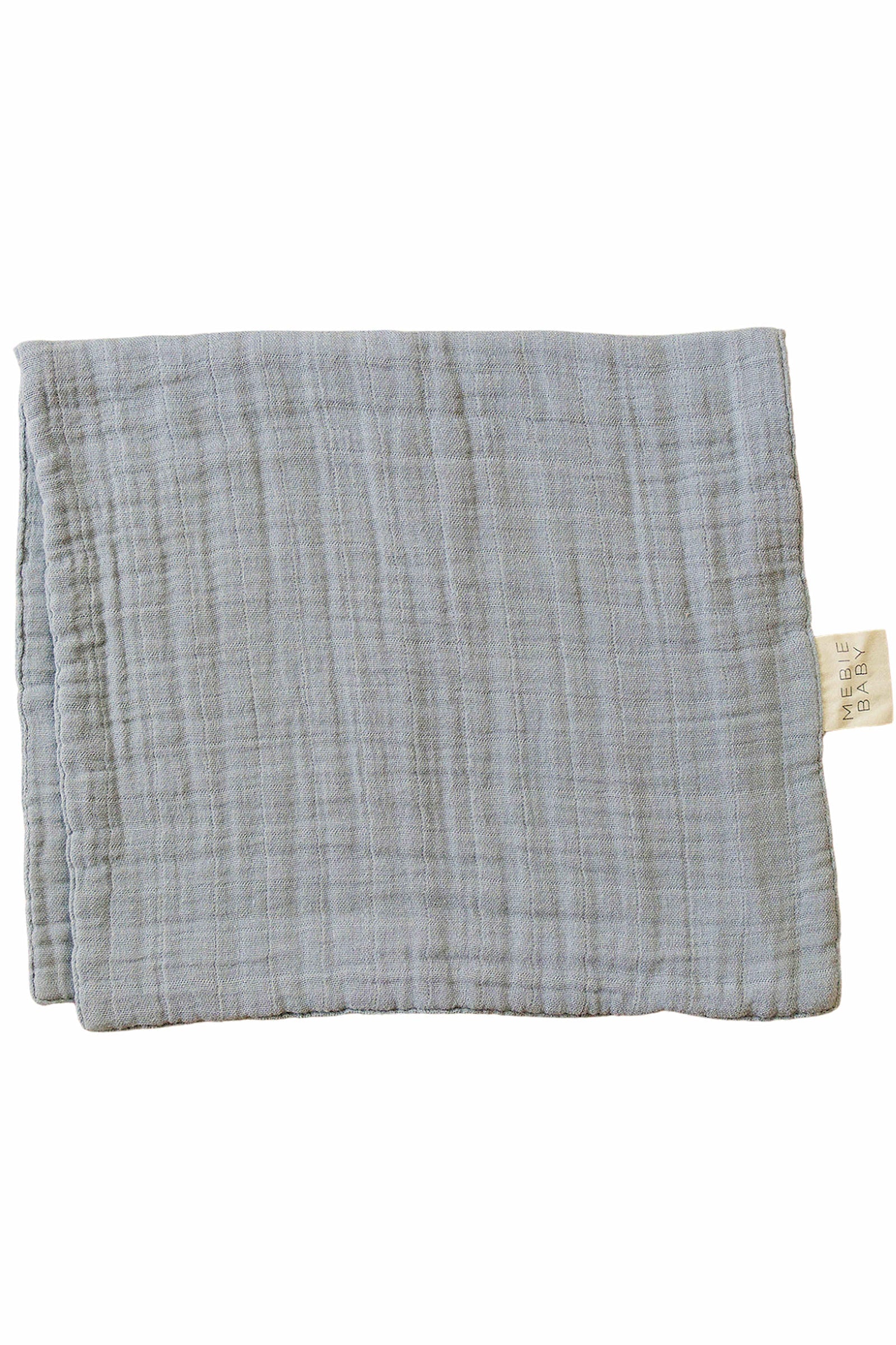 Dusty Blue Muslin Burp Cloth, 100% Cotton, Baby Essentials