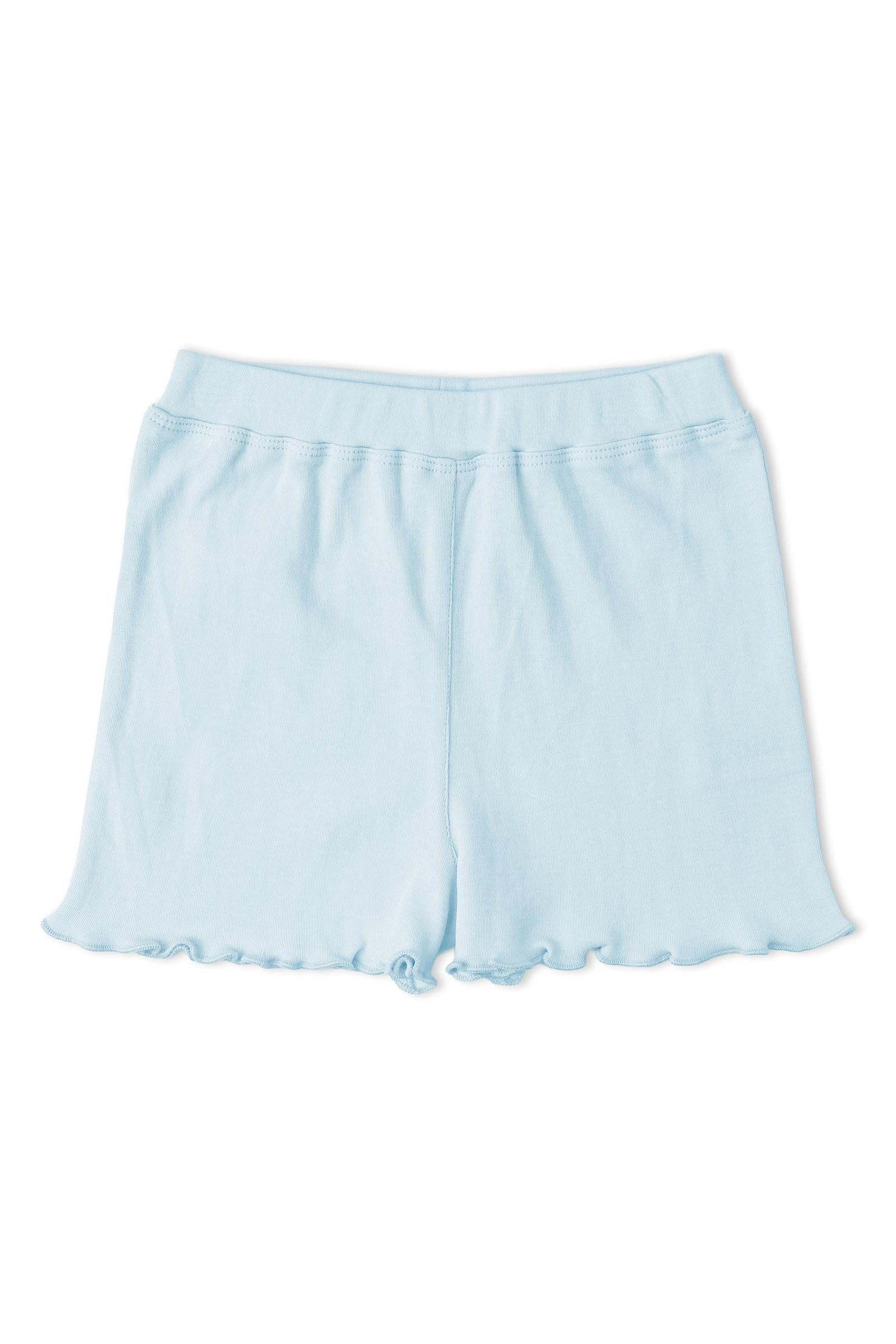 Organic Sleeveless Flutter Top & Shorts Set - Lobster