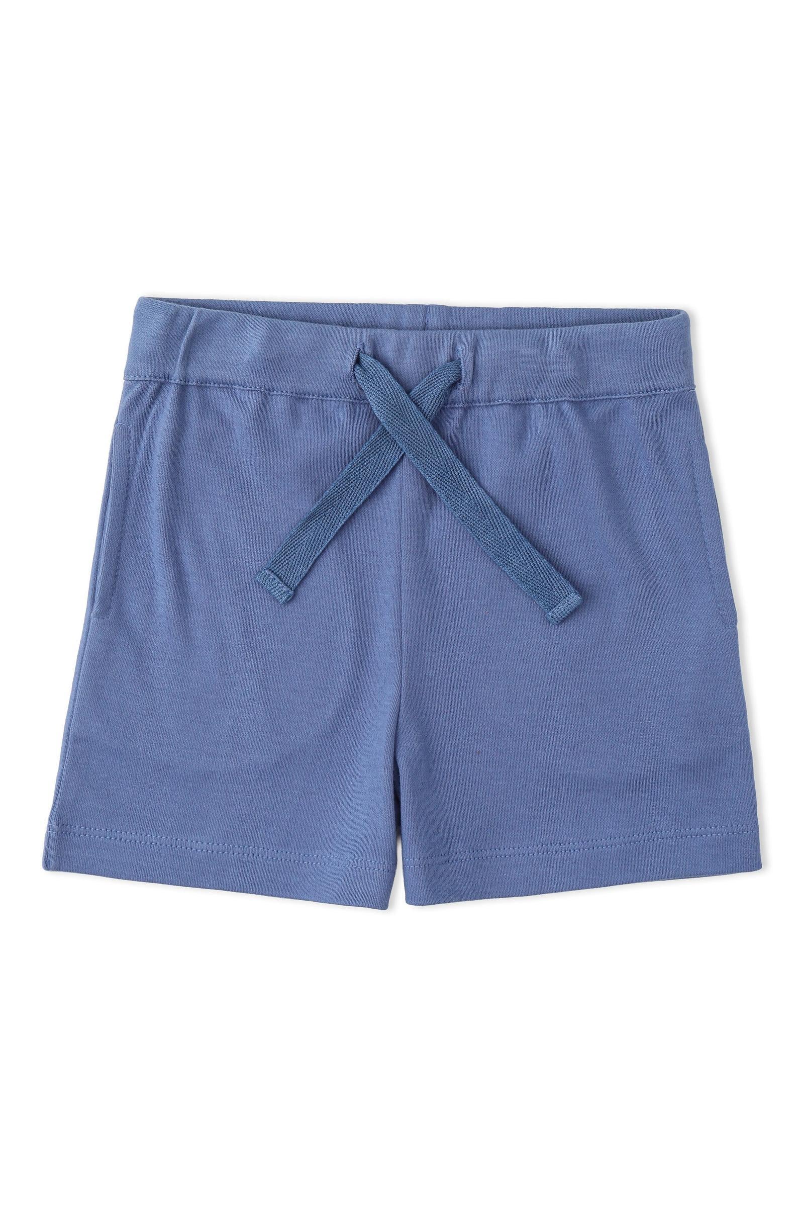 Organic Polo Shirt & Shorts Set - Slate