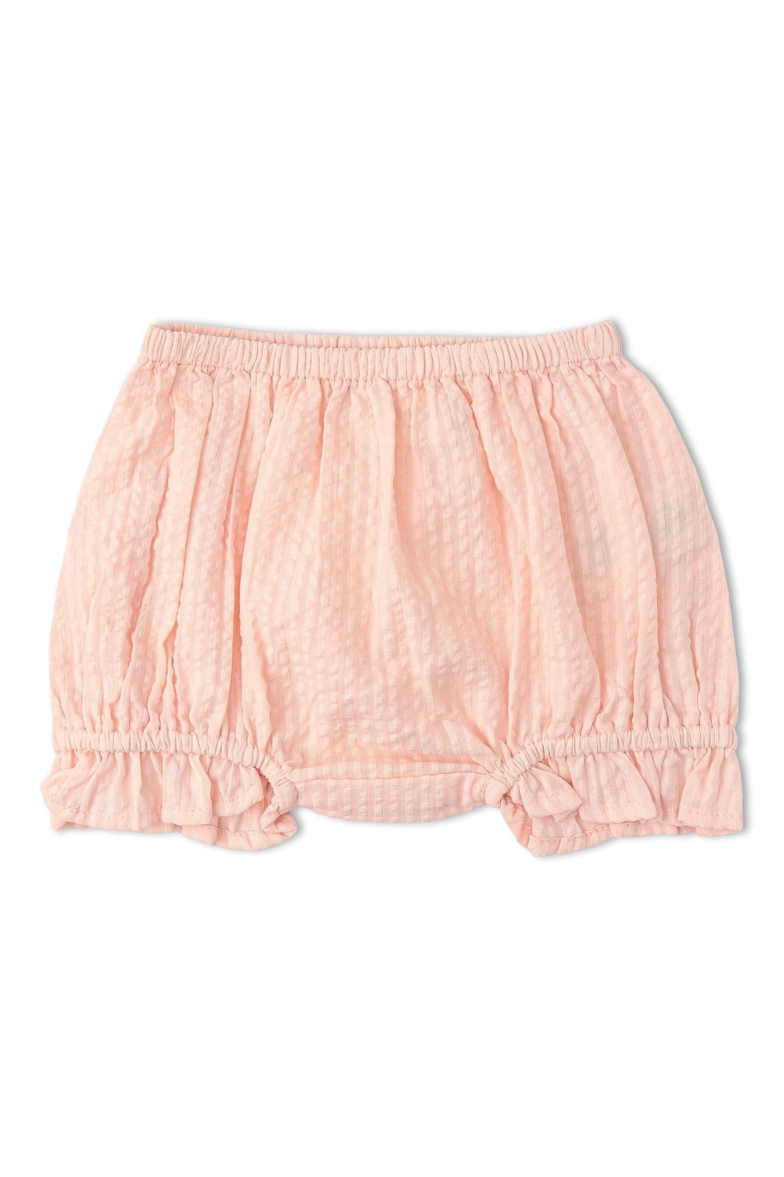 Organic Smocked Top And Bloomer Set - Blush