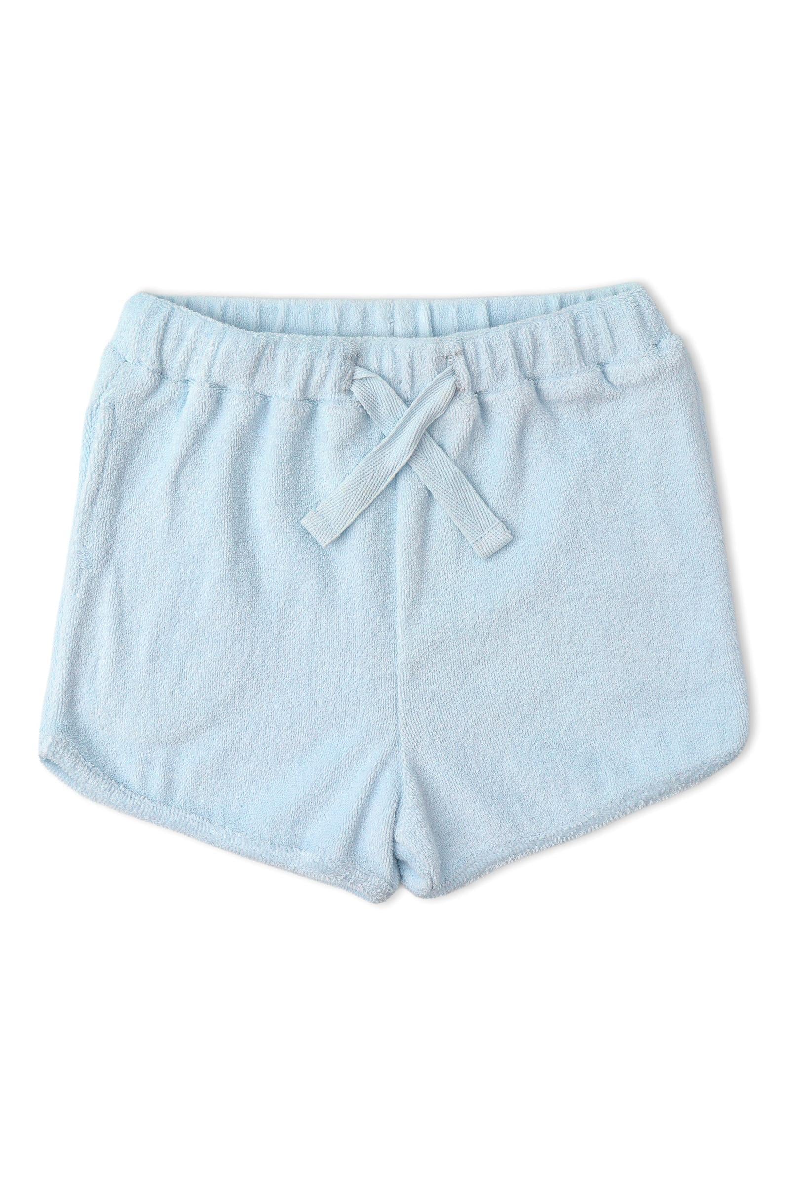 Organic Sleeveless Tee & Shorts Set - Light Blue