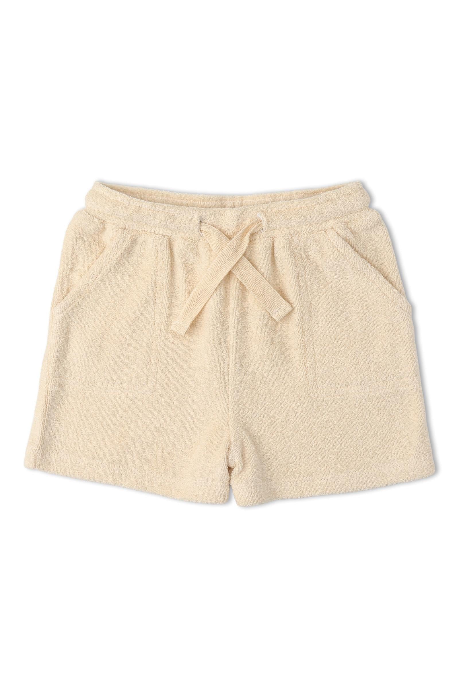 Organic Terry Tee & Shorts Set - Butter Yellow