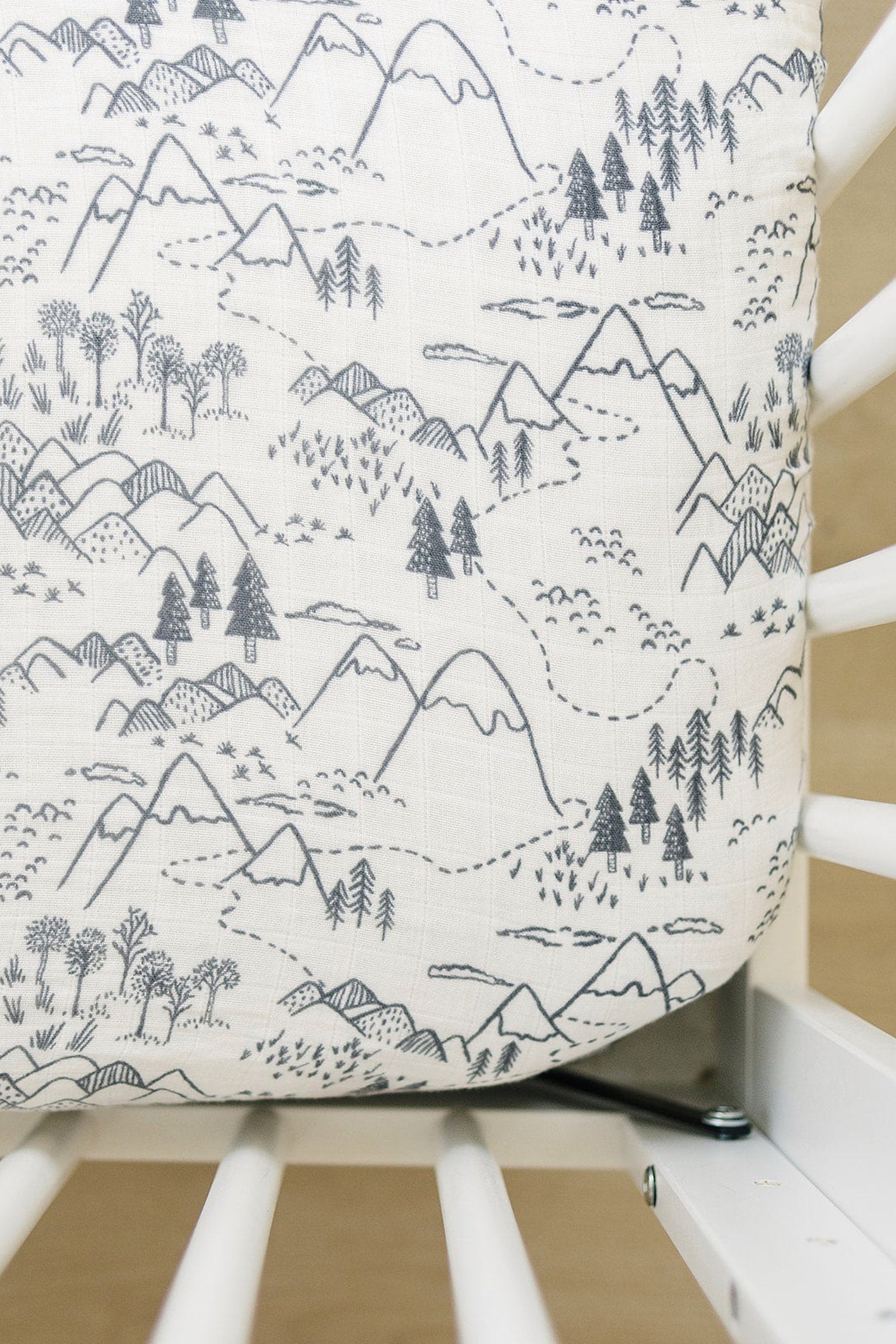 Summit Muslin Crib Sheet, 100% Cotton, Baby Essentials