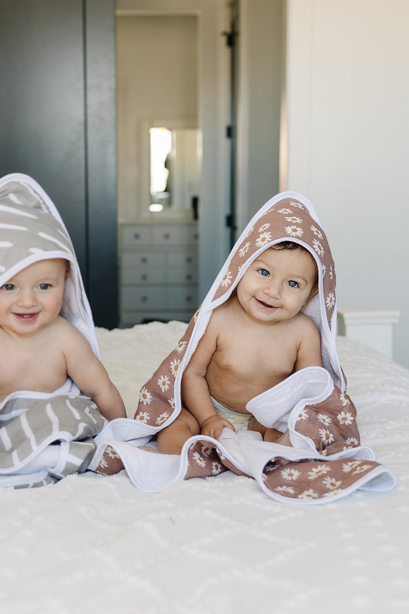 Daisy Dream Muslin Hooded Towel, 100% Cotton, Baby Essentials