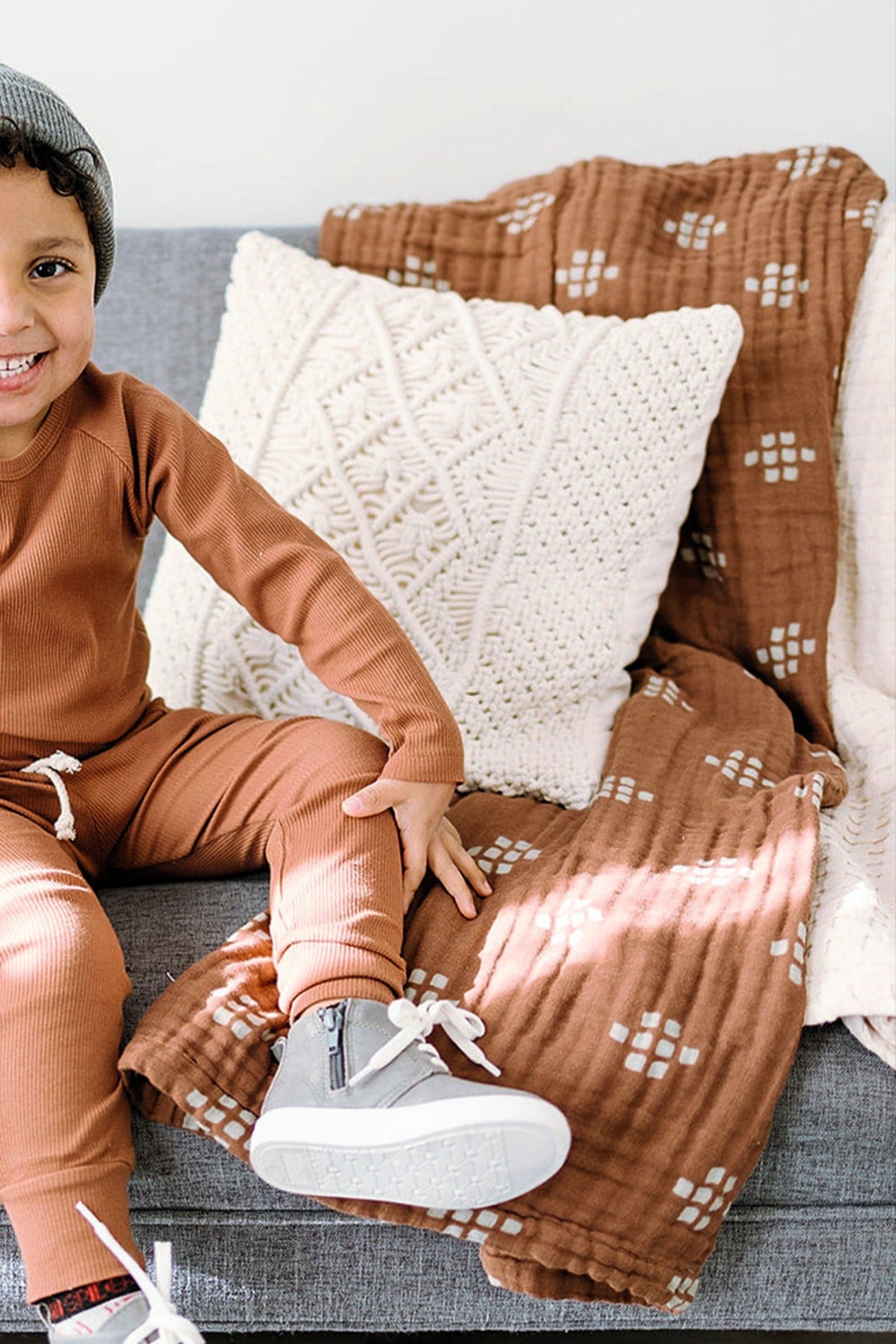 Chestnut Textiles Lightweight Muslin Crib Quilt, 100% Cotton, Baby Essentials
