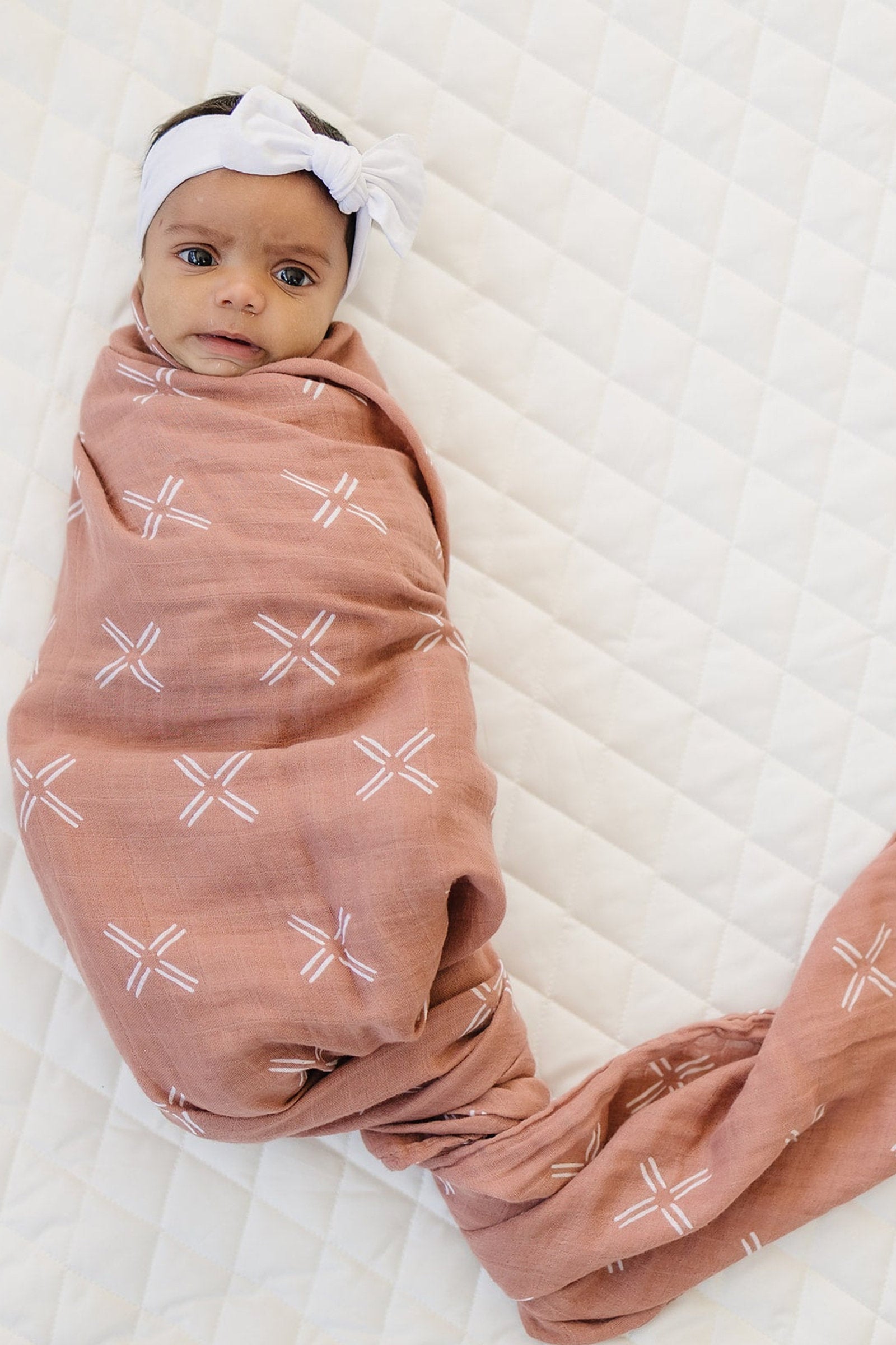 Just Peachy Muslin Swaddle Blanket, 100% Cotton, Baby Essentials
