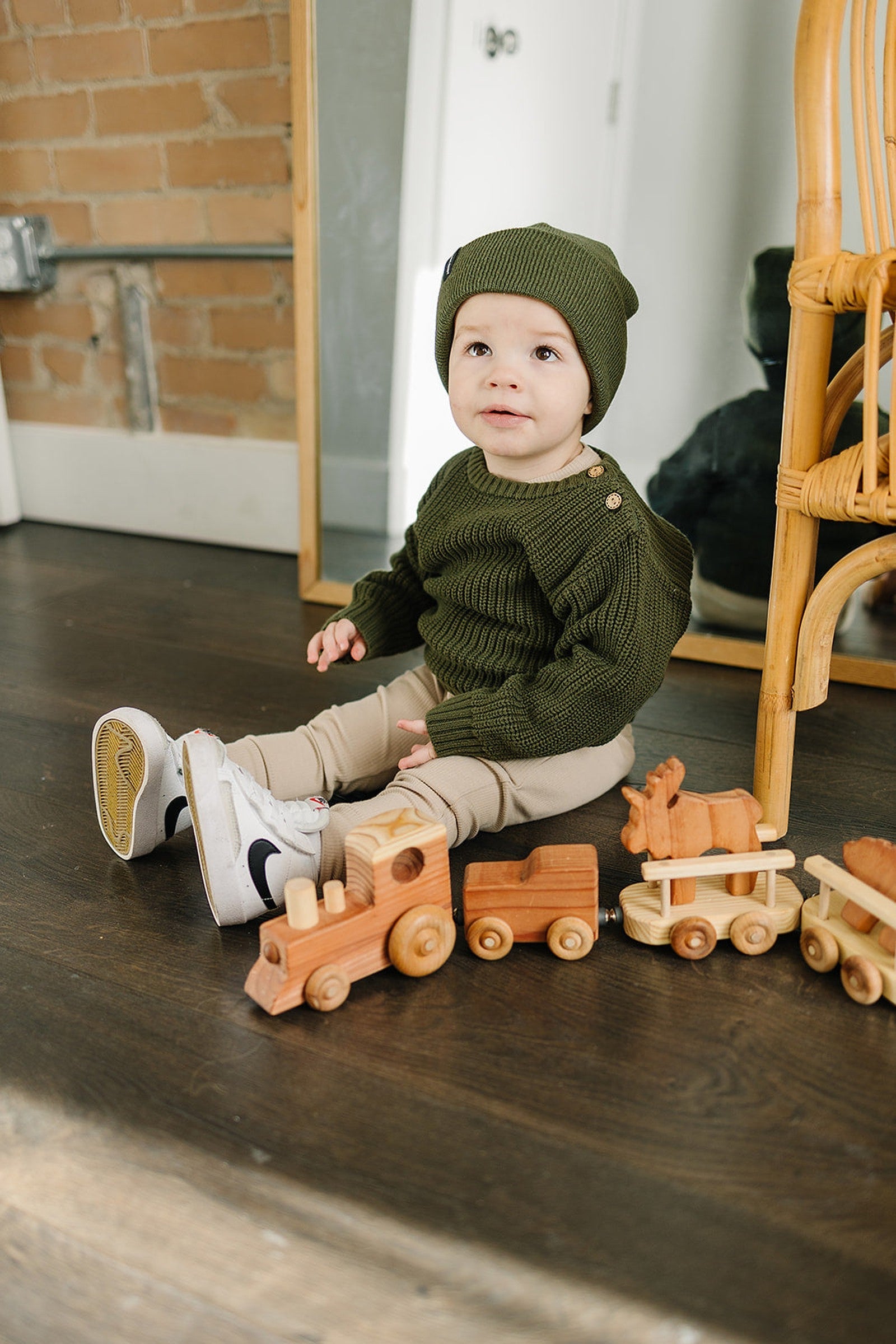 Oatmeal Organic Cotton Leggings, Baby & Toddler