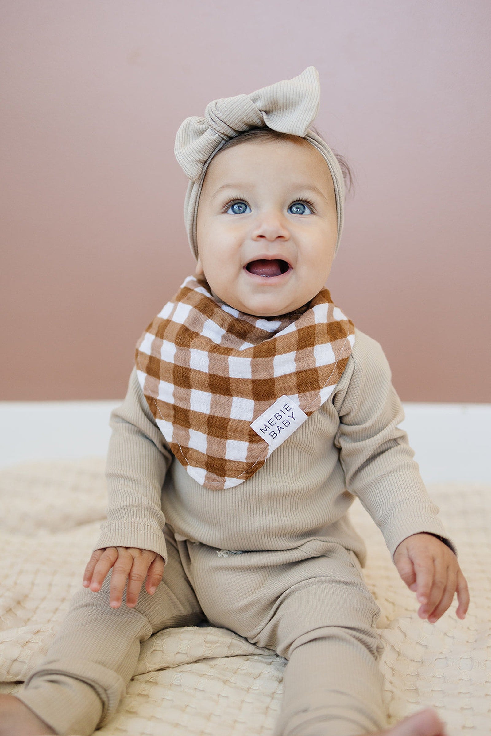Gingham Muslin Bib, Baby Essentials, Gender Neutral, Cotton