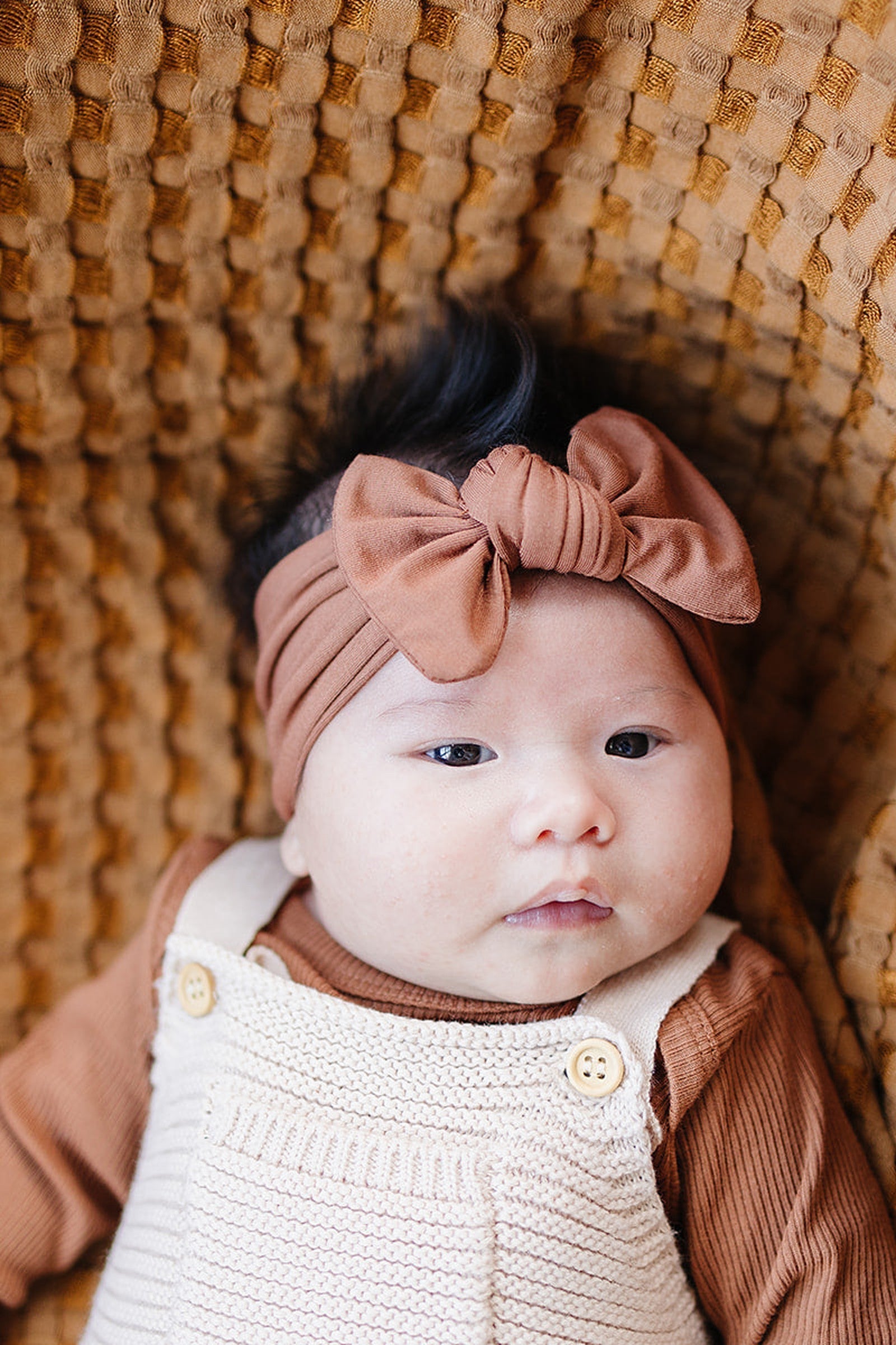 Rust Head Wrap, Bamboo, Baby