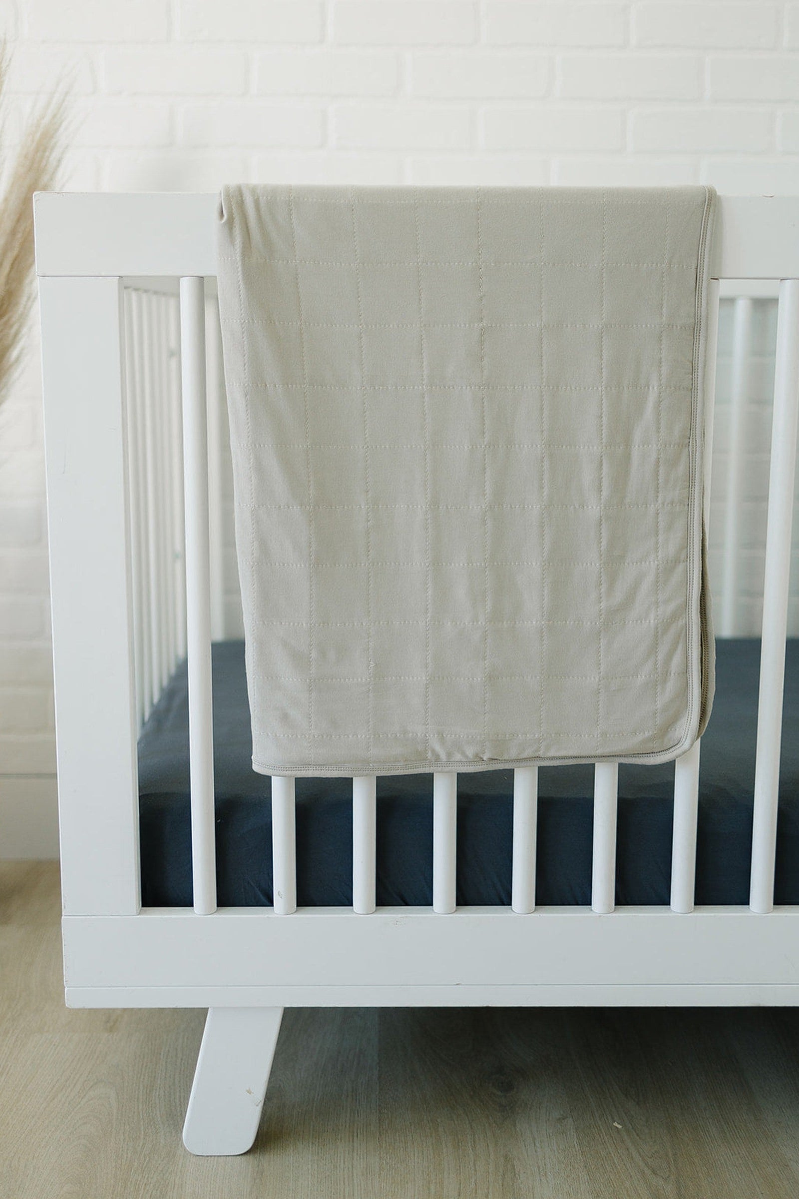 Charcoal Stretch Crib Sheet, Bamboo, Baby Essentials