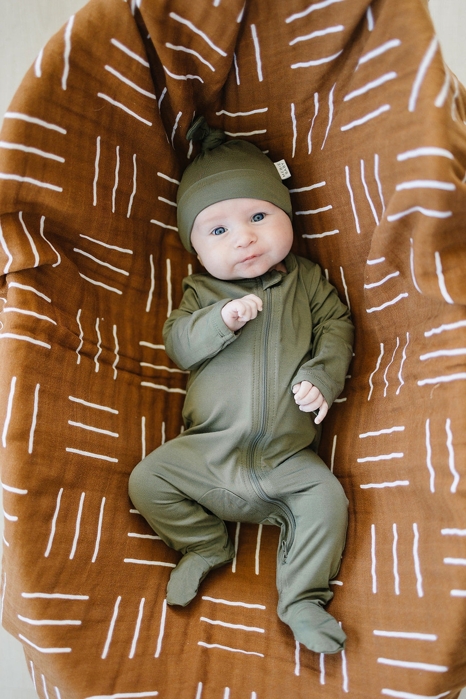 Olive Newborn Knot Hat | Bamboo | Newborn  | Baby Essentials
