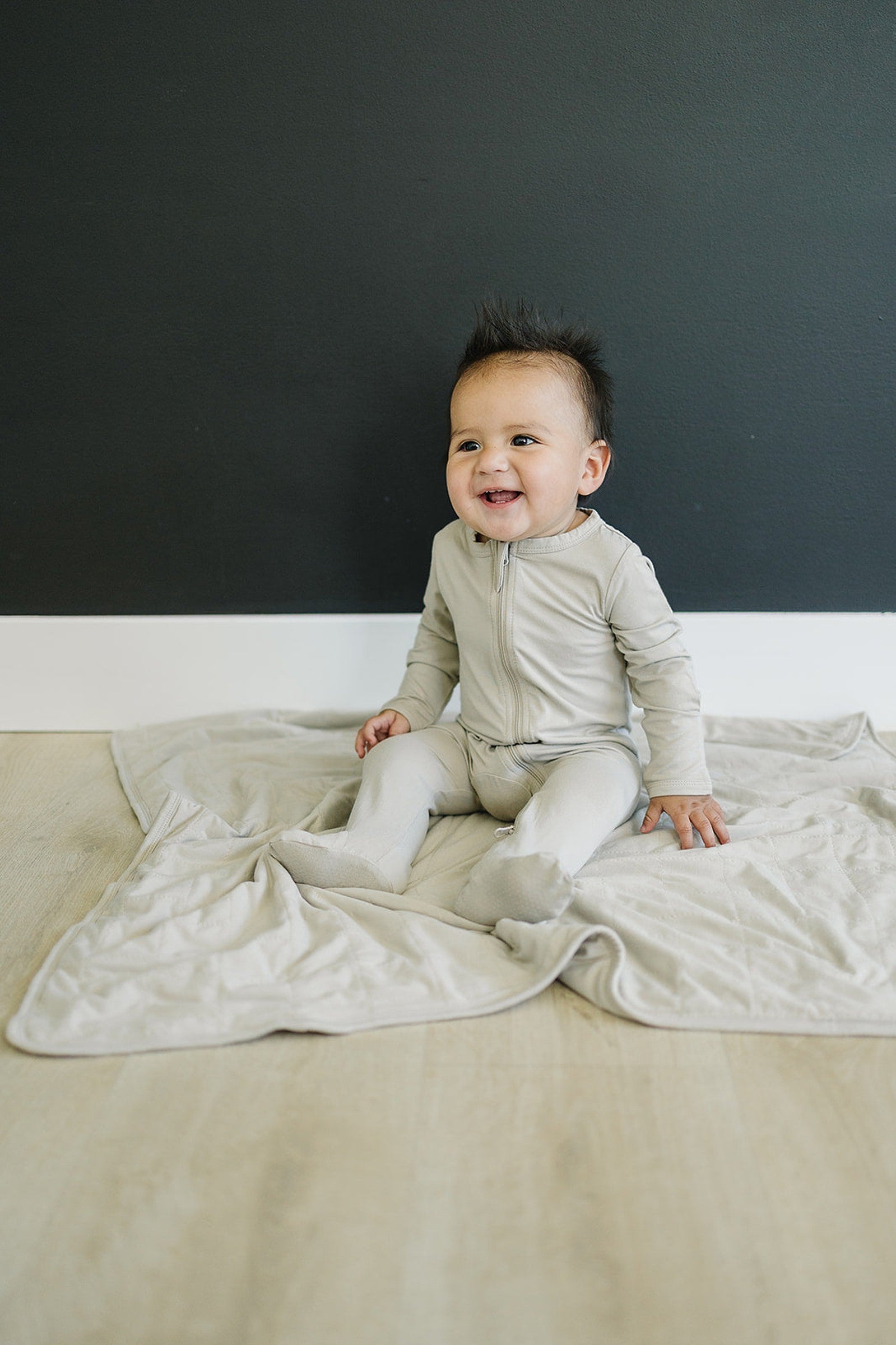 Oatmeal Footed Zipper Pajama, Bamboo, Baby Essentials, Gender Neutral