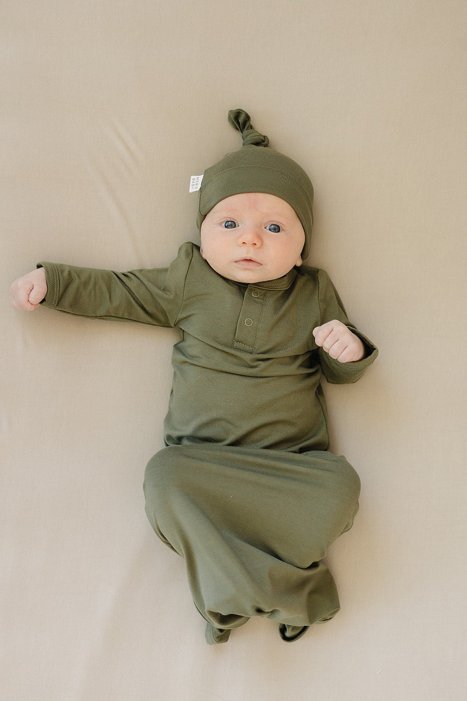Olive Newborn Knot Hat | Bamboo | Newborn  | Baby Essentials