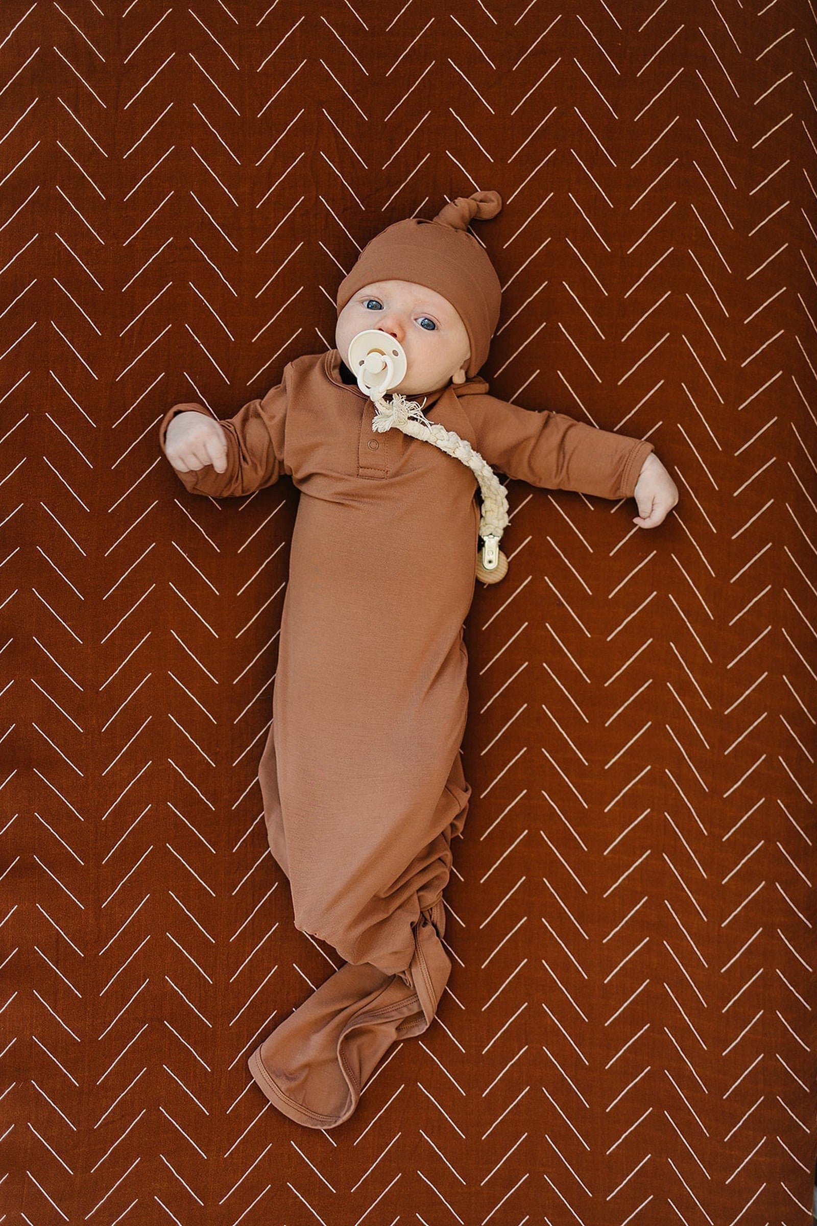 Rust Knot Gown, Bamboo, Baby Essentials
