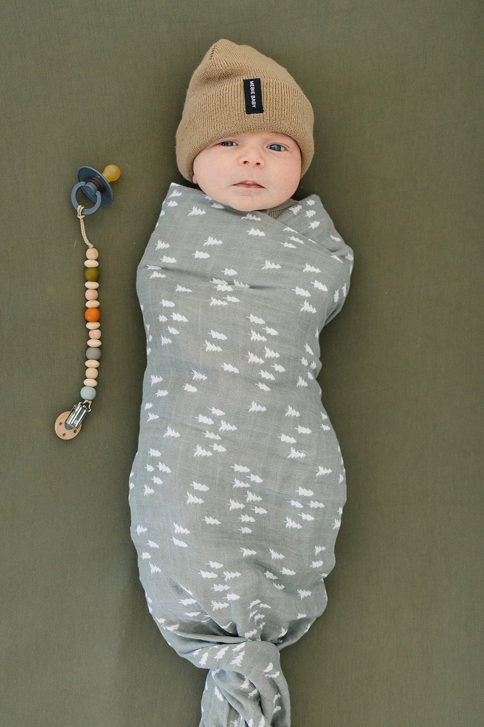 Pines Muslin Swaddle Blanket, 100% Cotton, Baby Essentials